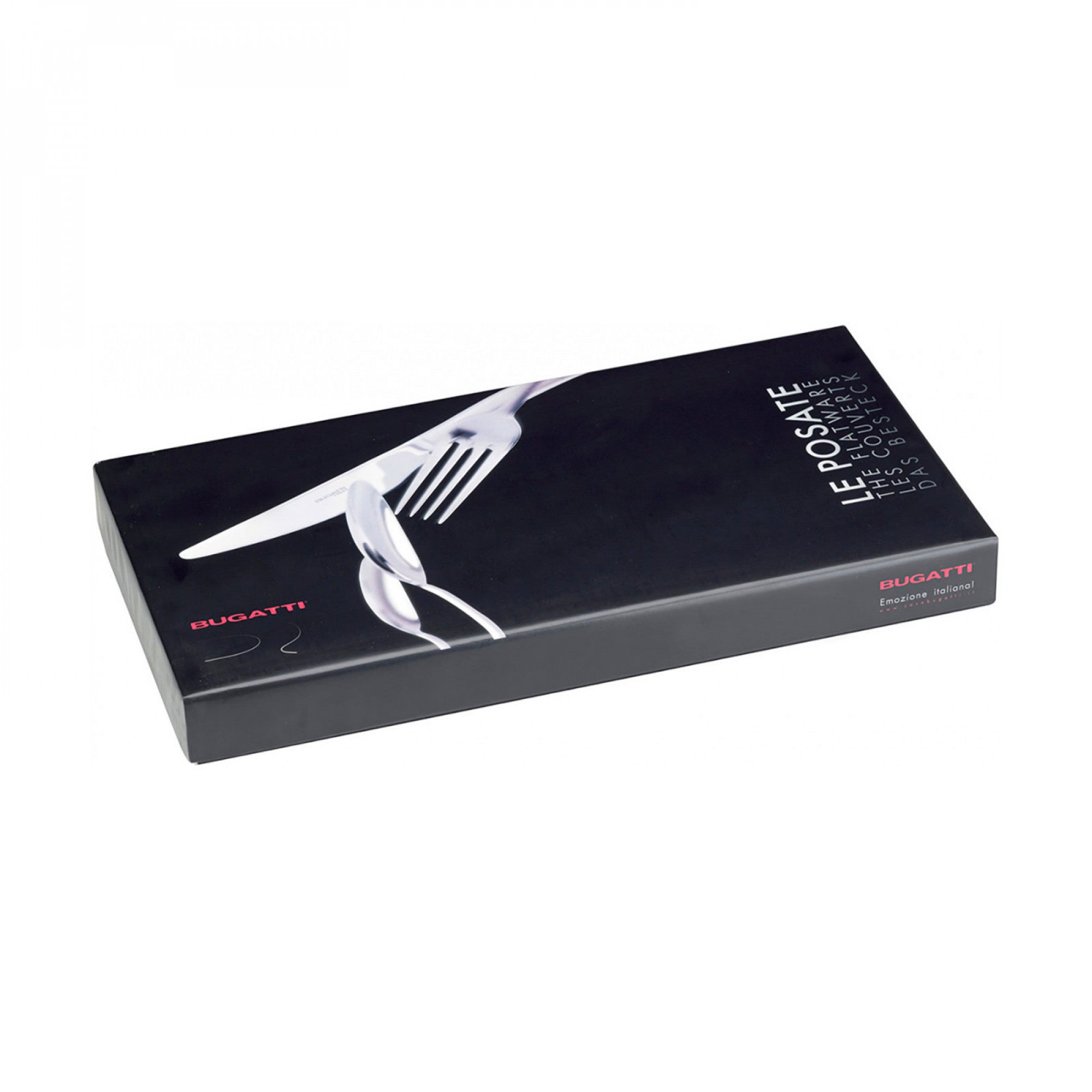 24PCS CUTLERY SET - 18/10 - GOLD BLACK HANDLE