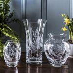 Royal Scot Crystal Woodland Fern Flared Vase - 200Mm (Gift Boxed)