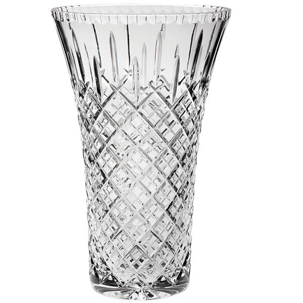 Royal Scot Crystal London Crystal Flared Vase 12"