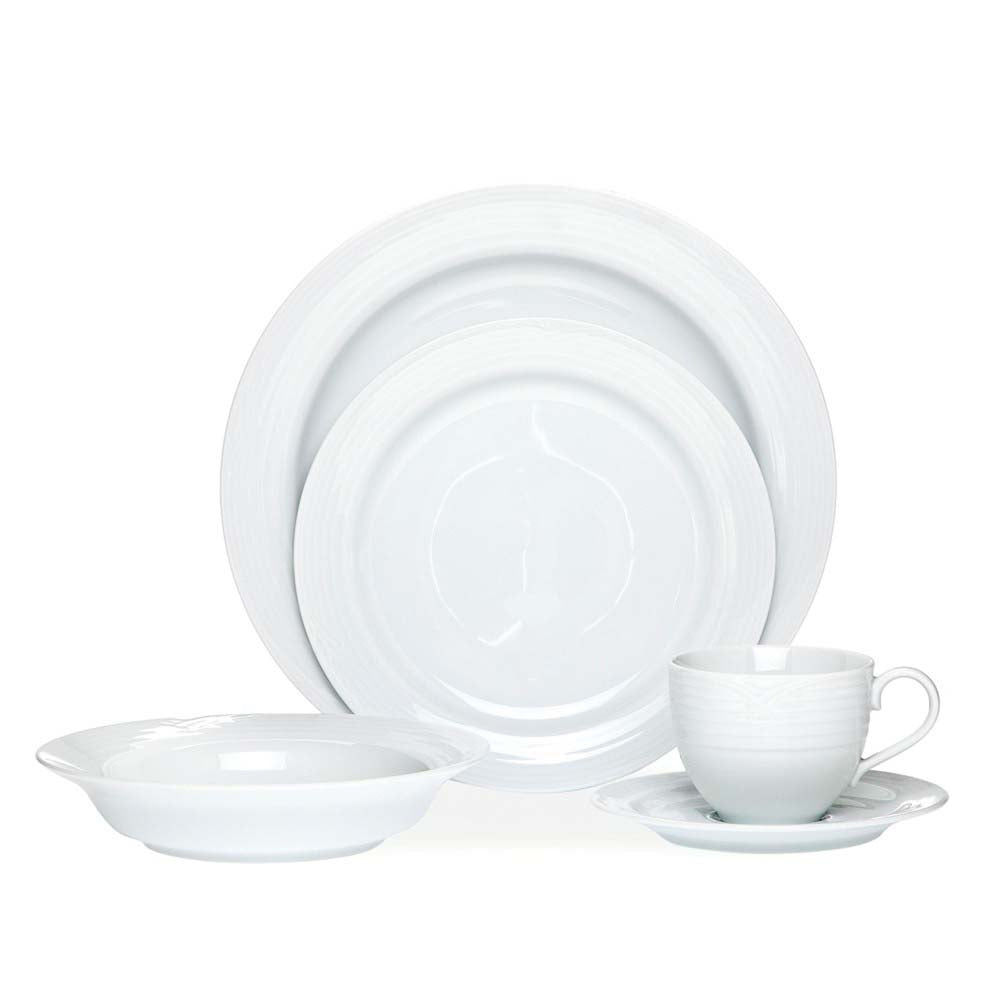 Noritake 20Pcs Dinner Set For 4 Person (Salad Plate) - Arctic White