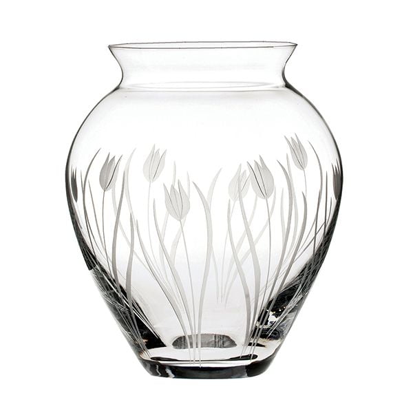 Royal Scot Crystal Wild Tulip Large Posy Vase - 180Mm (Gift Boxed)
