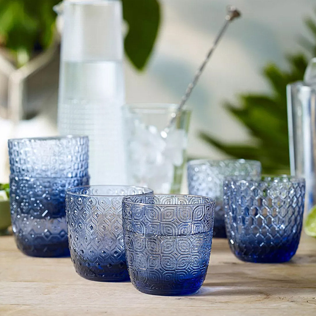 IVV Sixties set of 6 Tumblers - Indigo Blue