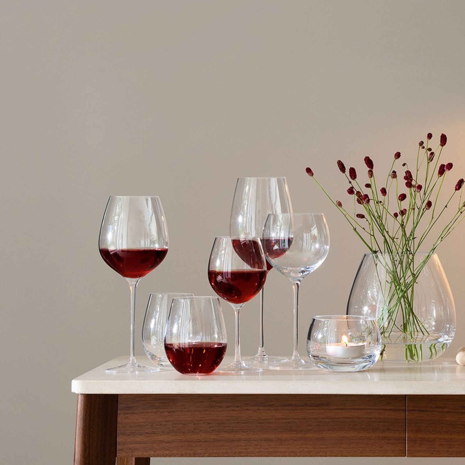 LSA International Wine Balloon Glass 570ML x4 - Clear