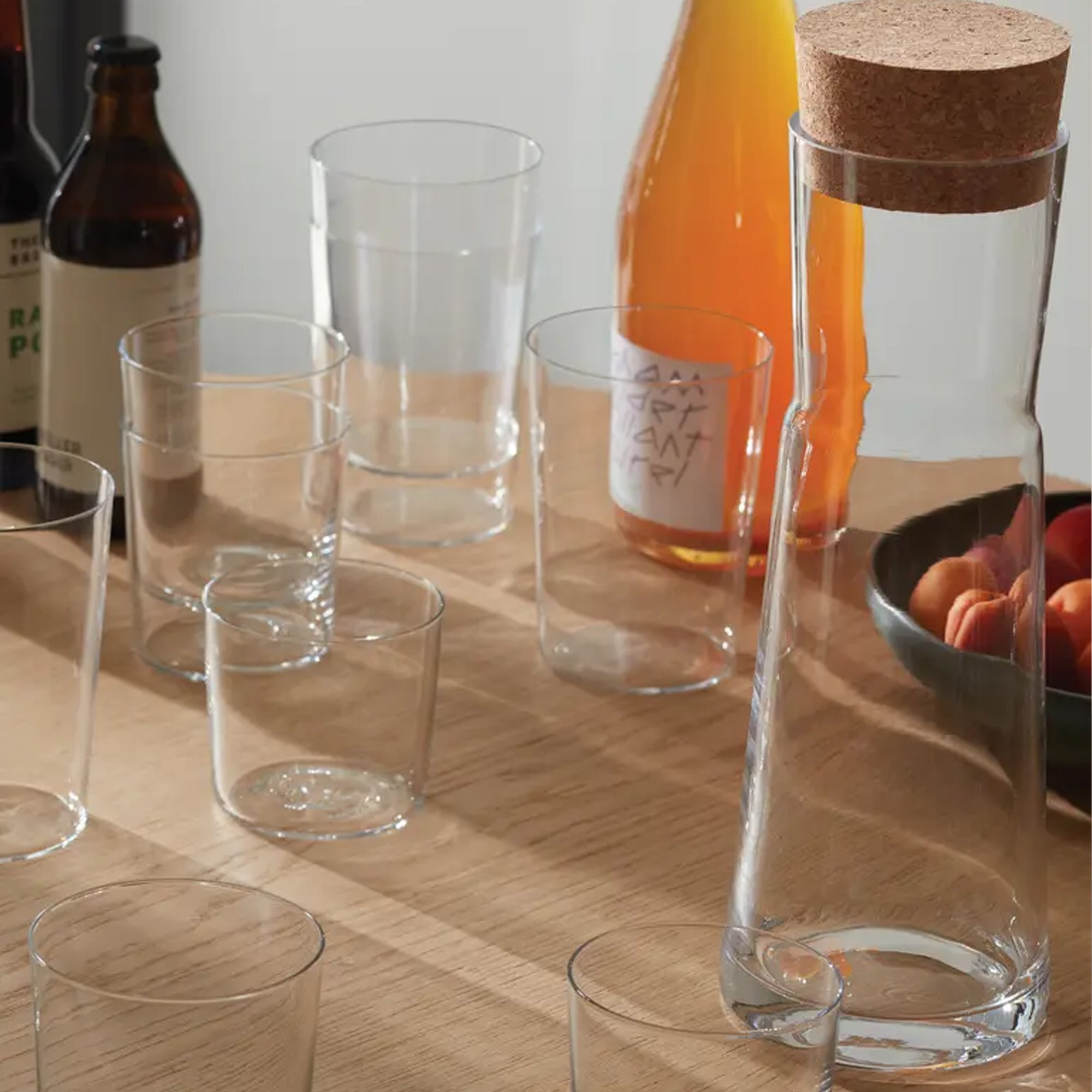 LSA International Gio Carafe & Cork Stopper 1.35L - Clear