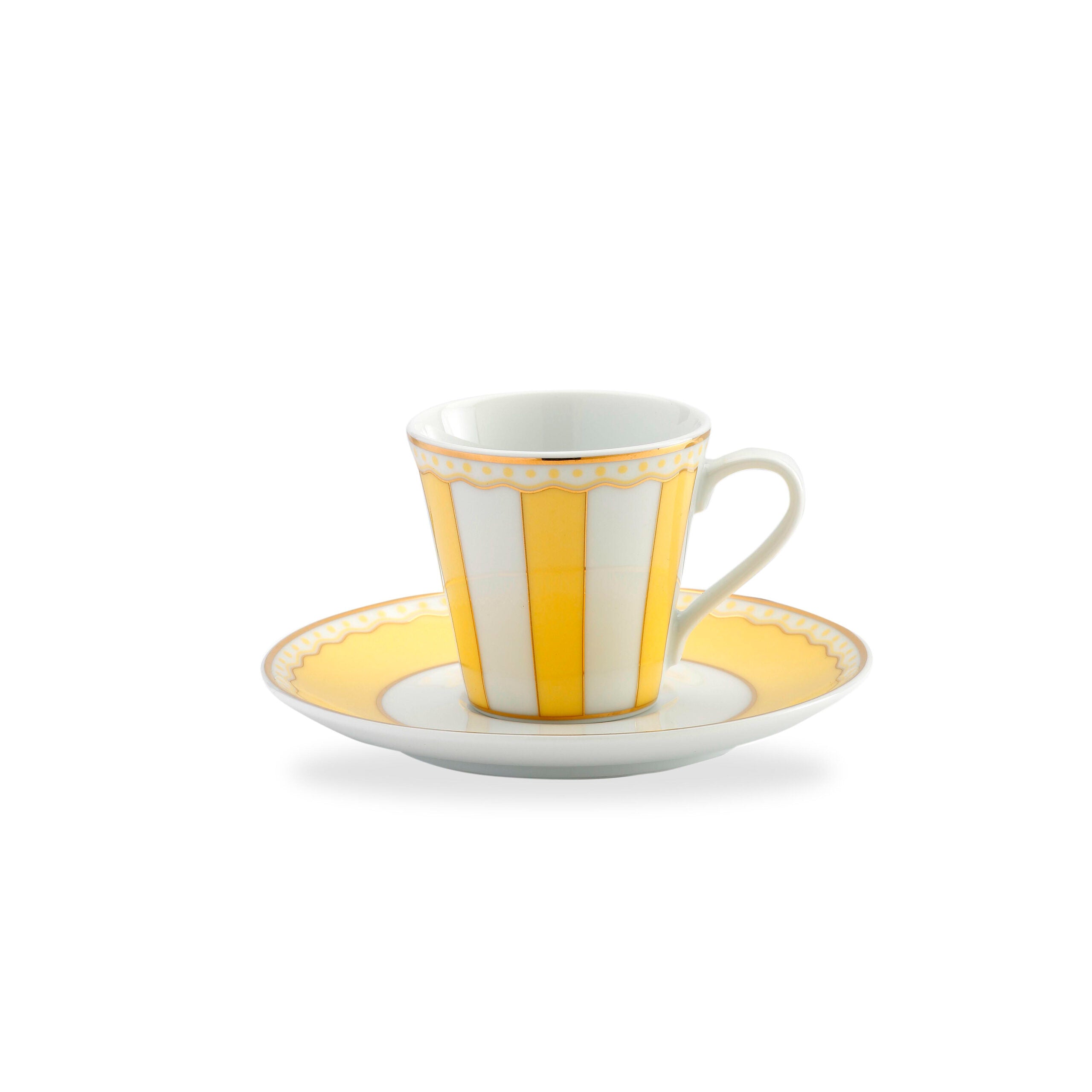 Noritake Carnivale Yellow Ad (Espresso) Cup And Saucer