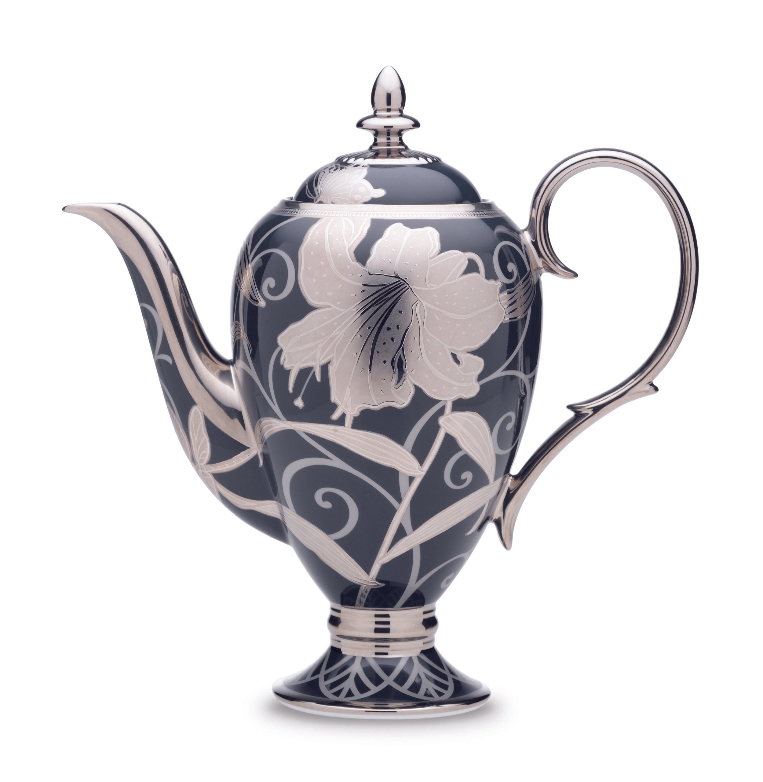 Noritake 23Pcs Tea Set - Hanaginsai (Blue & Silver)