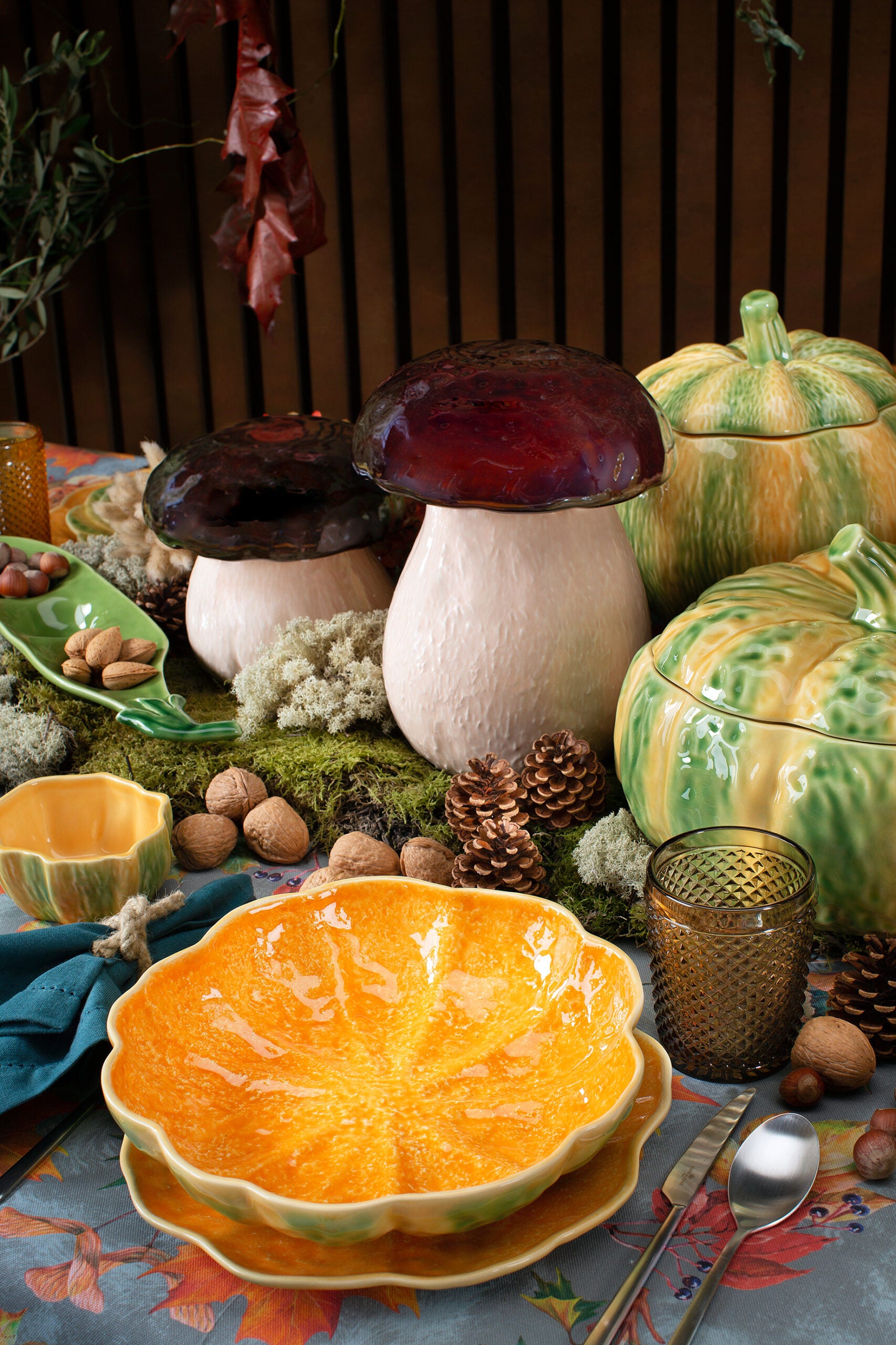 Bordallo Pinheiro Pasta Bowl 33cm - Pumpkin