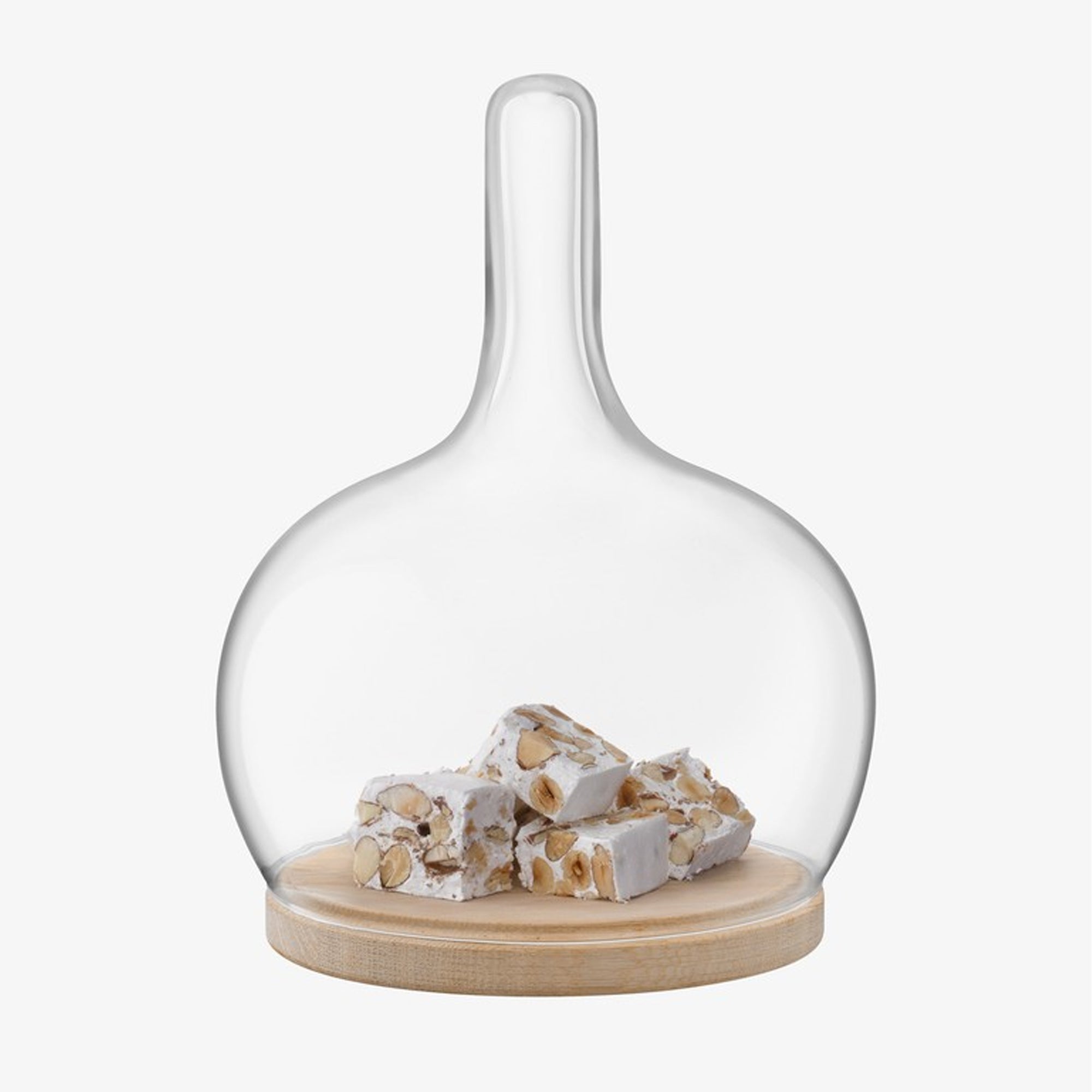 LSA International Cloche Dome & Oak Base