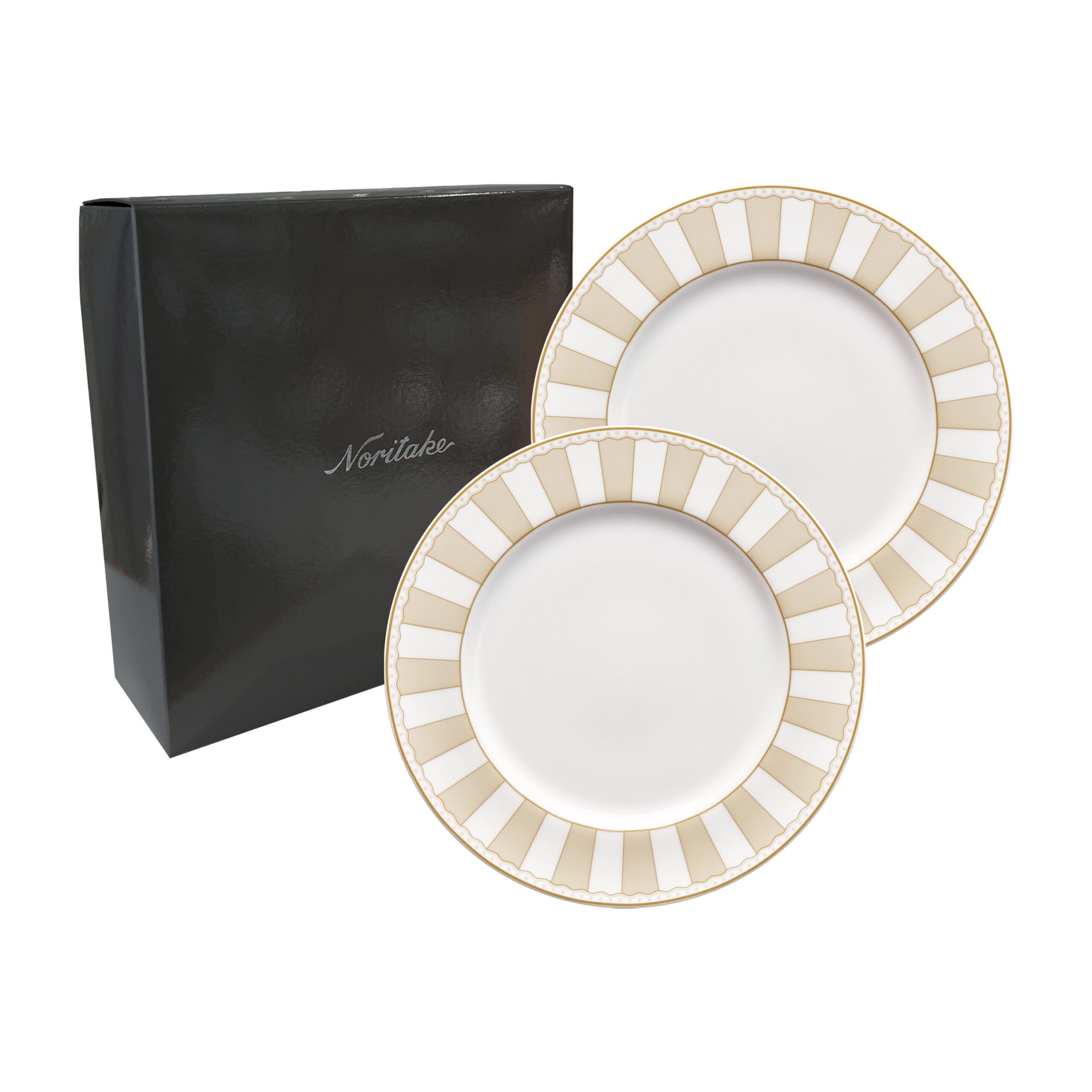 Noritake 2Pcs Dinner Plate With Gift Box  - Carnivale Champagne