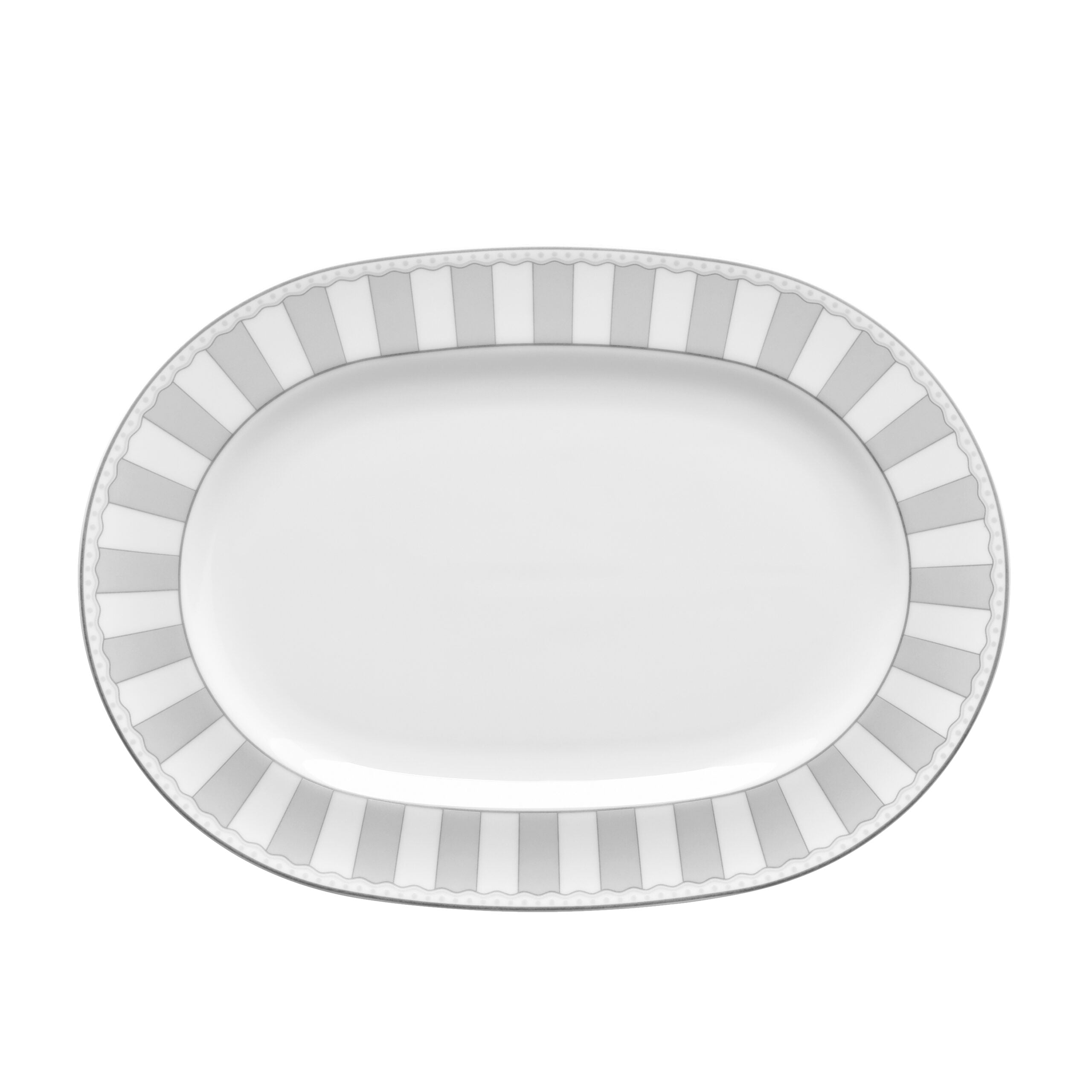 Noritake Oval Platter Md 35.3Cm w/ Gift Box - Carnivale Moonlight