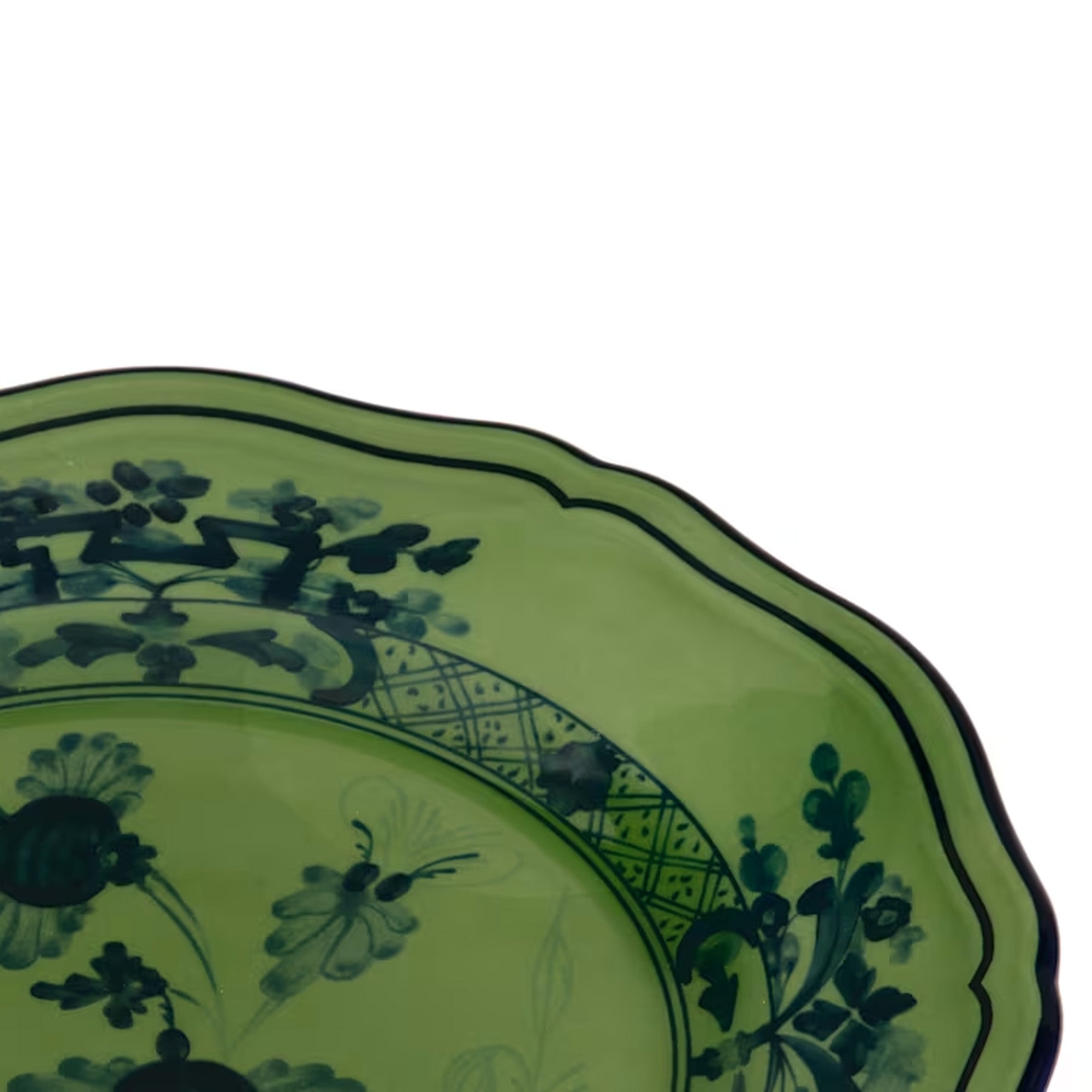 Ginori 1735 Flat Bread Plate 17cm - Oriente Italiano Malachite