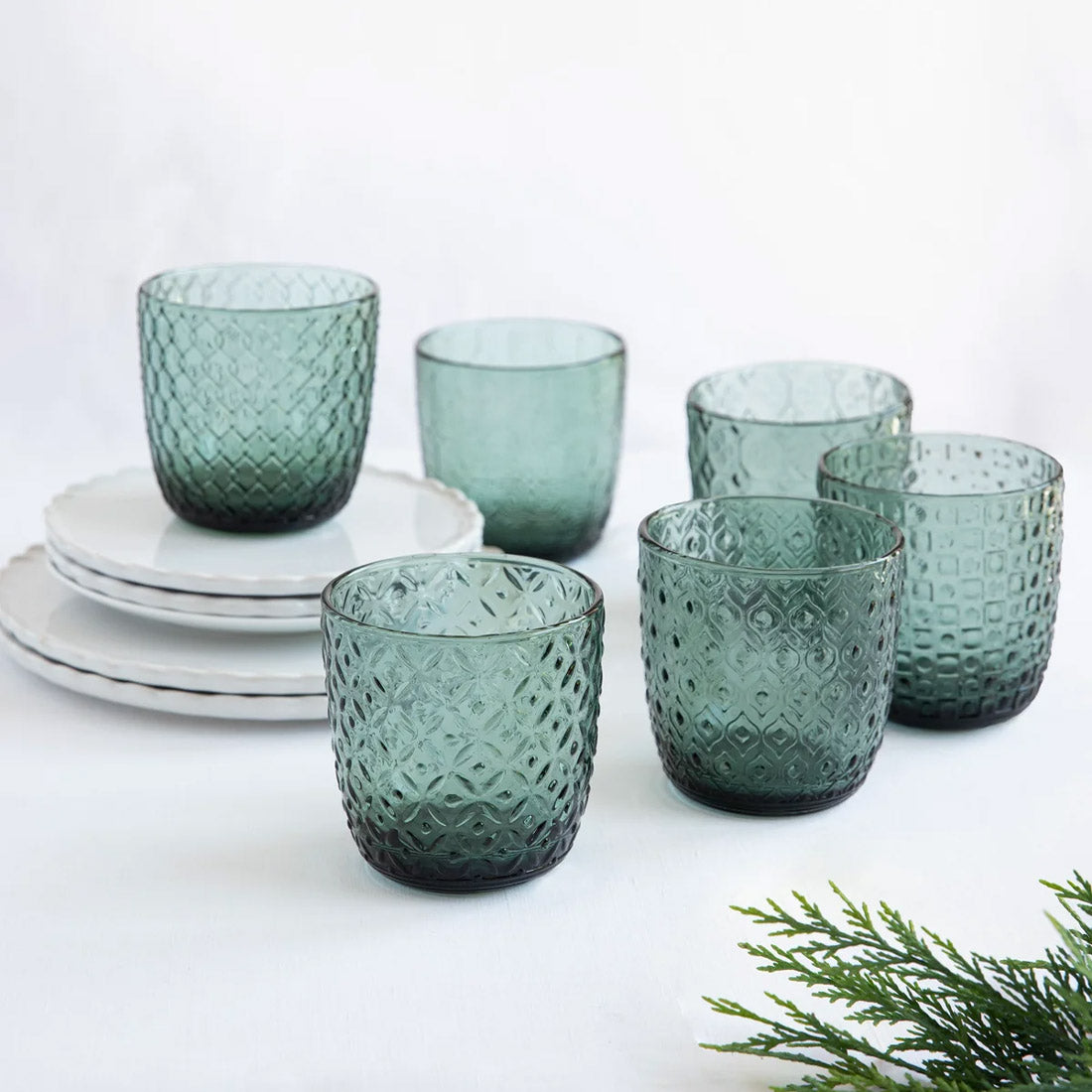 IVV Sixties Set of 6 Tumblers - Peacock Green
