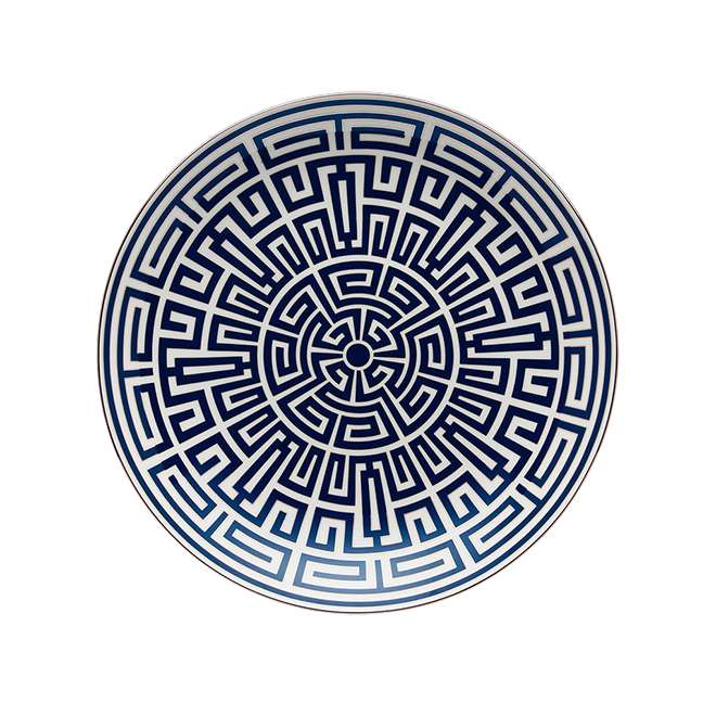 Ginori Centrepiece Plate Cm 31-Labirinto Zaffiro
