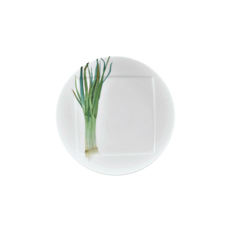 Noritake Plate 15.5Cm-Kyoka Shunsai Long Green Onion