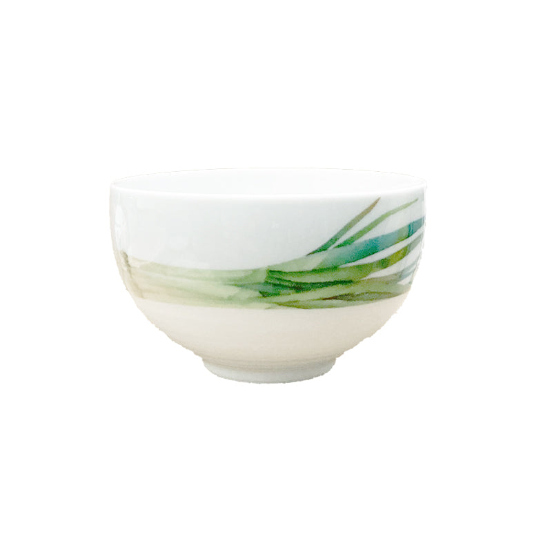 Noritake Café Au Lait Bowl 13.1Cm-Kyoka Shunsai Long Green Onion