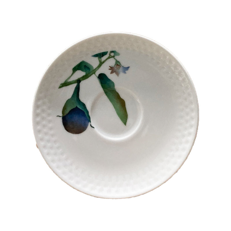 Noritake Tea Saucer 14.9Cm-Kyoka Shunsai Egg Plant