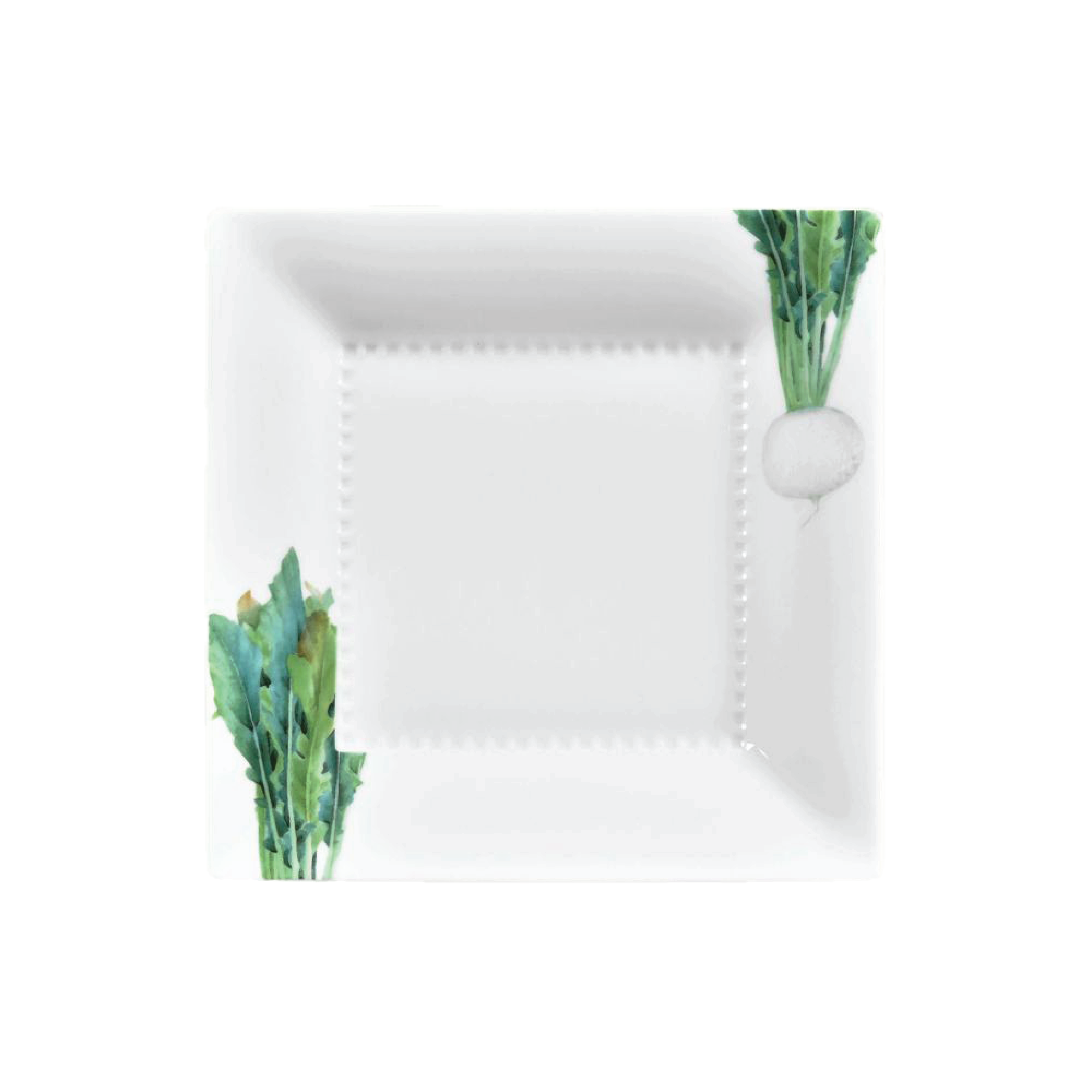 Noritake Square Plate 23.2Cm-Kyoka Shunsai Radish