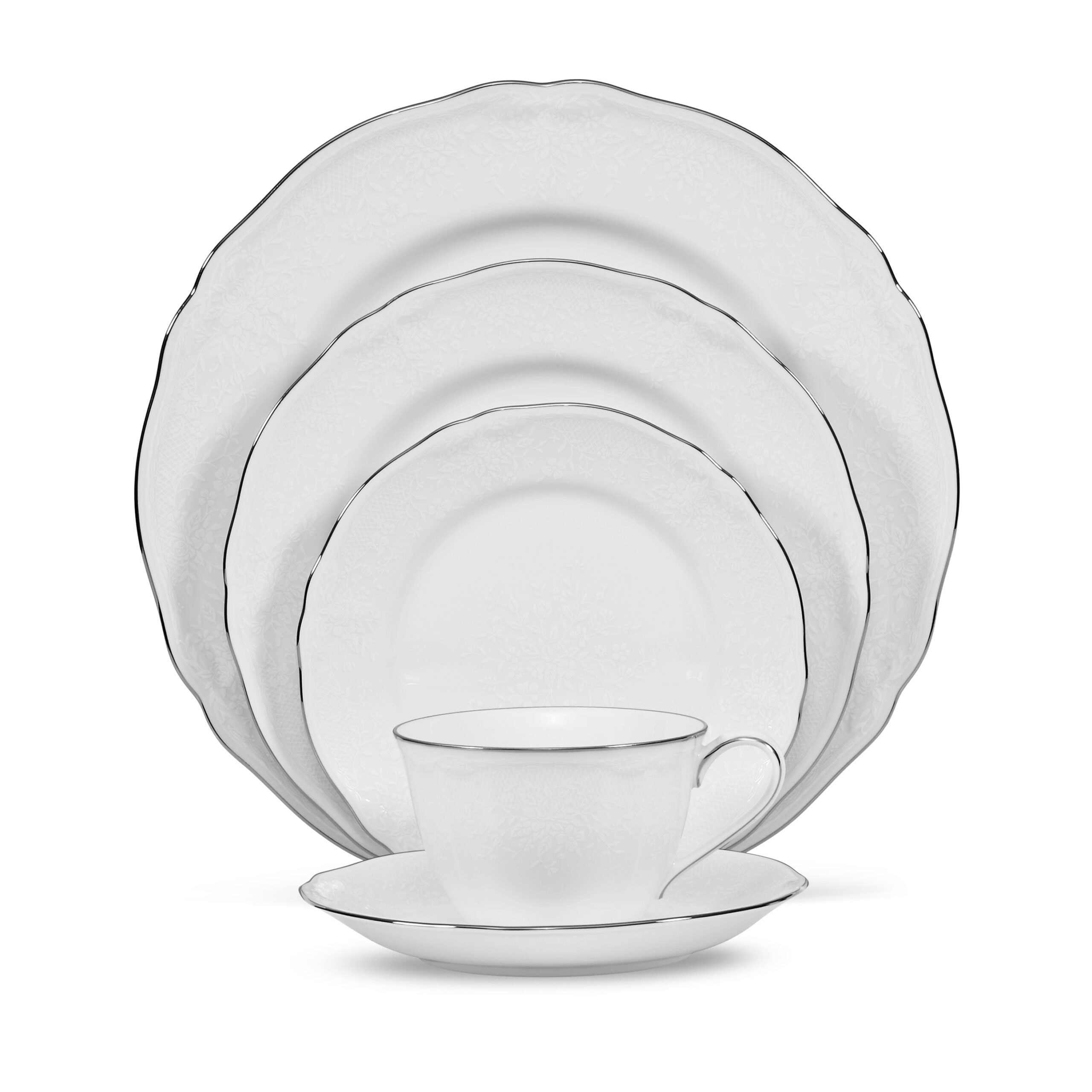 Noritake 96Pcs Dinner & Tea Set for 12 Person - Princess Bouquet