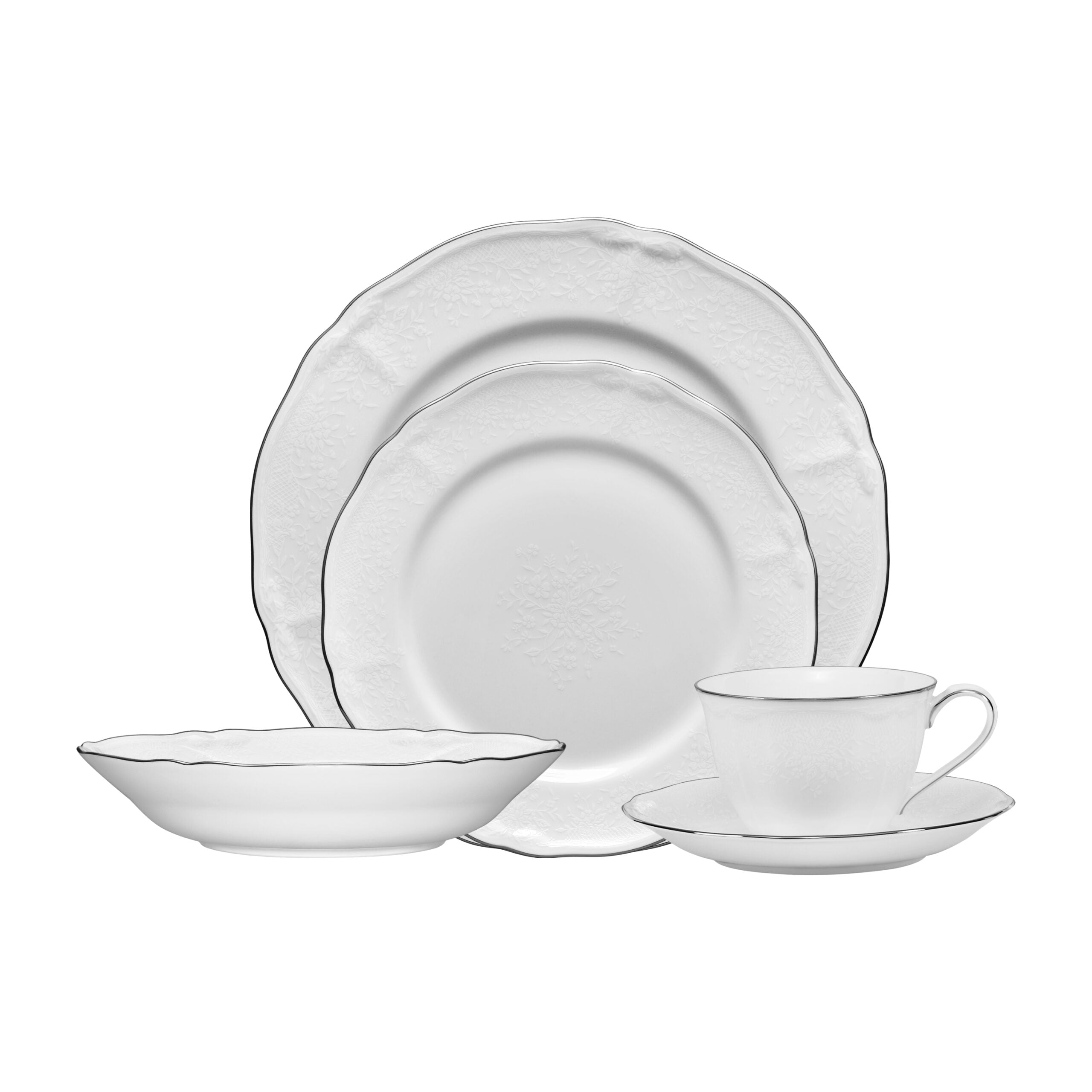 Noritake 47Pcs Dinner & Tea Set for 8 Person – Princess Bouquet