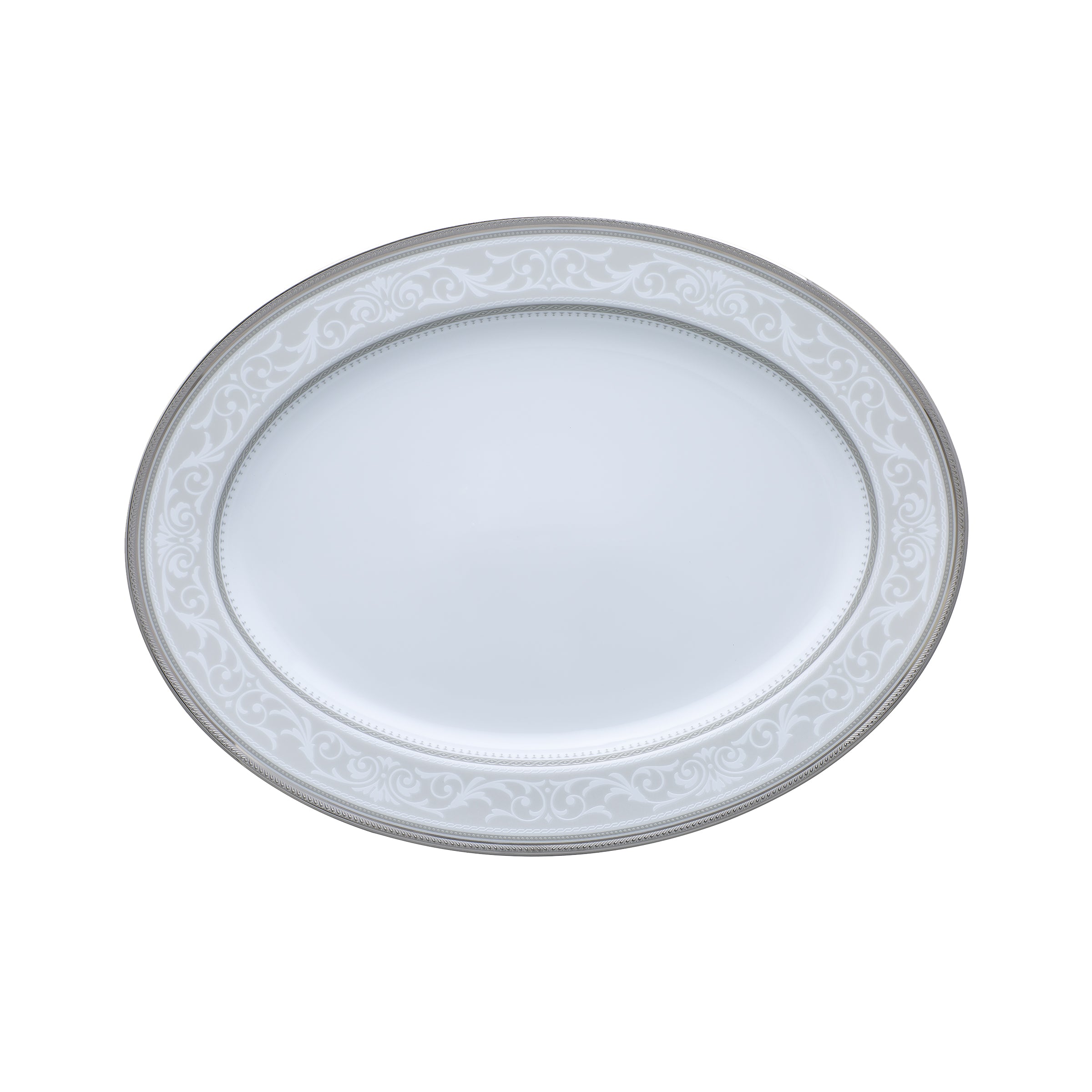 Noritake 47Pcs Dinner and Tea Set for 8 Person - Glendonald Platinum