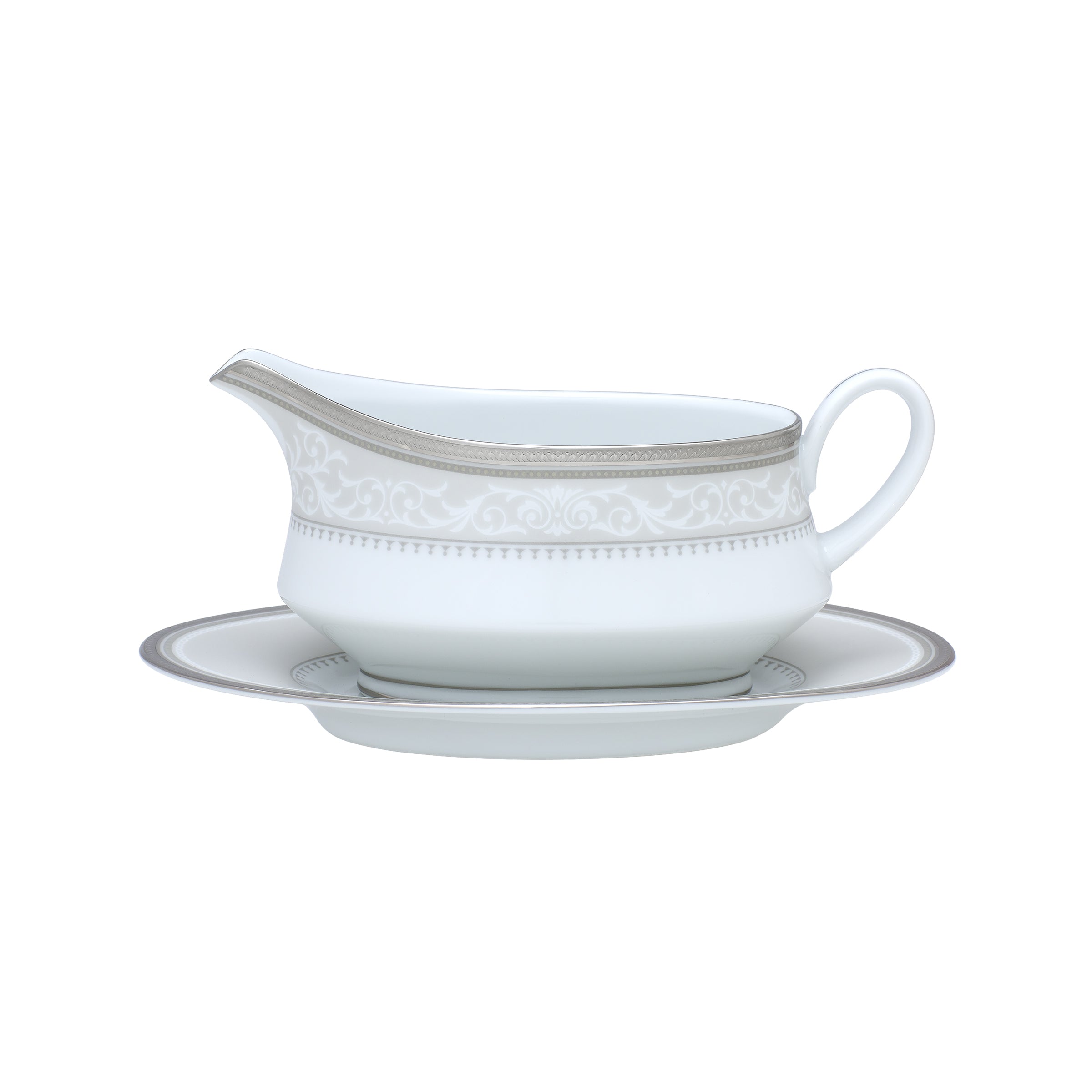 Noritake 96Pcs Dinner & Tea Set for 12 Person - Glendonald Platinum