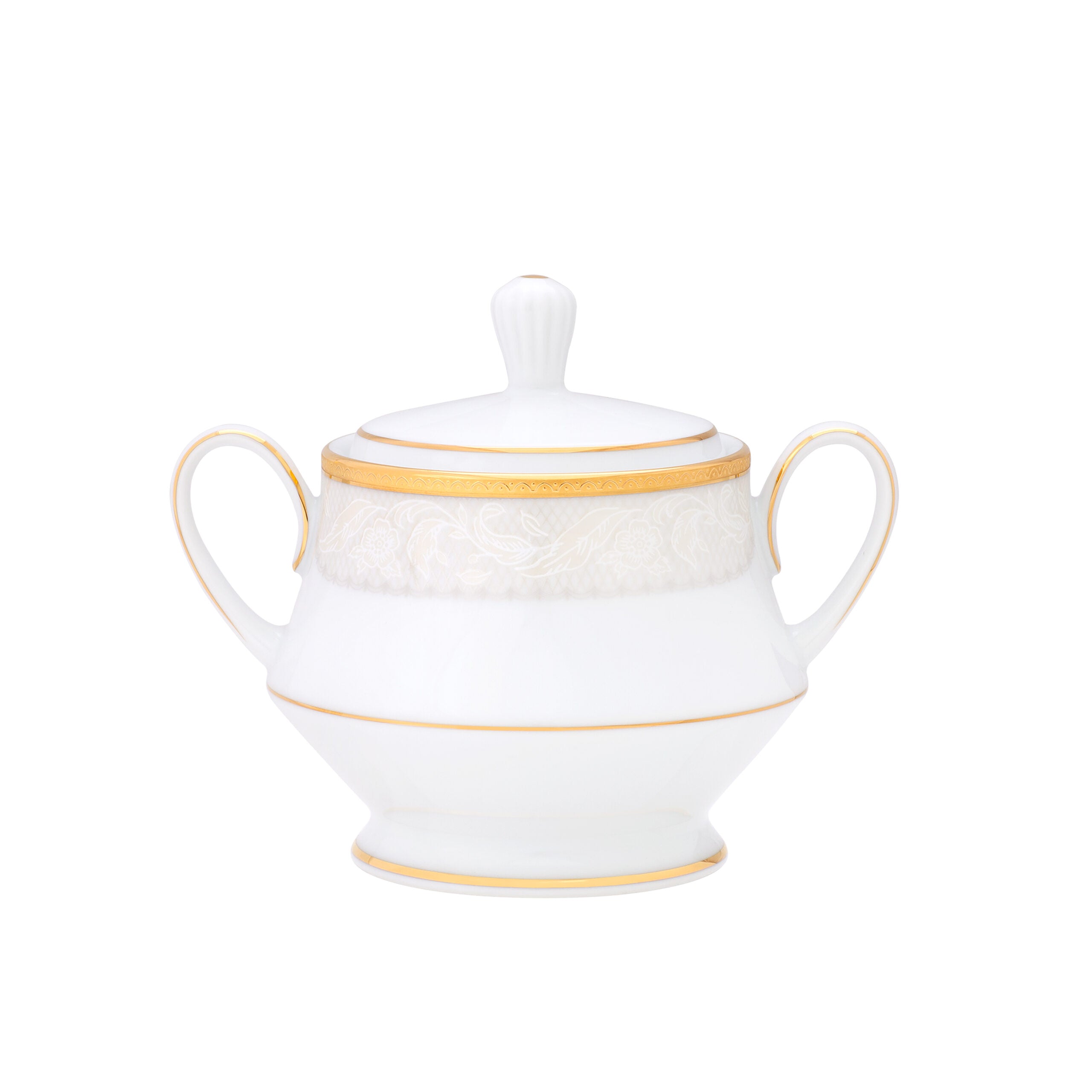 Noritake 96Pcs Dinner & Tea Set for 12 Person - Flanders Gold