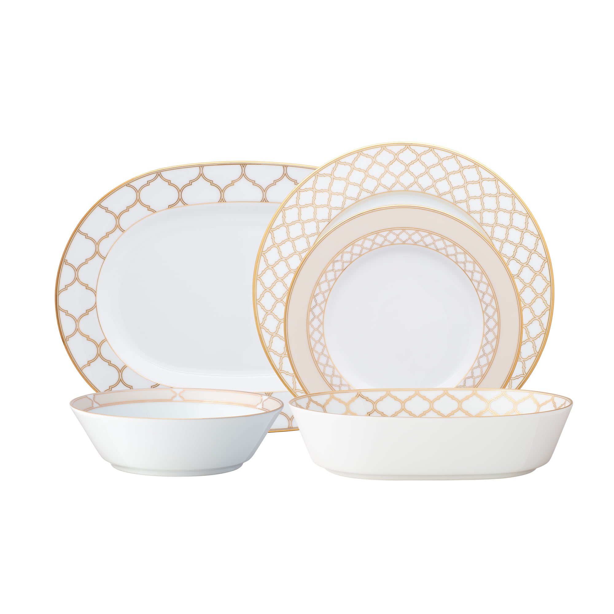 Noritake 20Pcs Dinner Set for 6 Person - Eternal Palace Gold