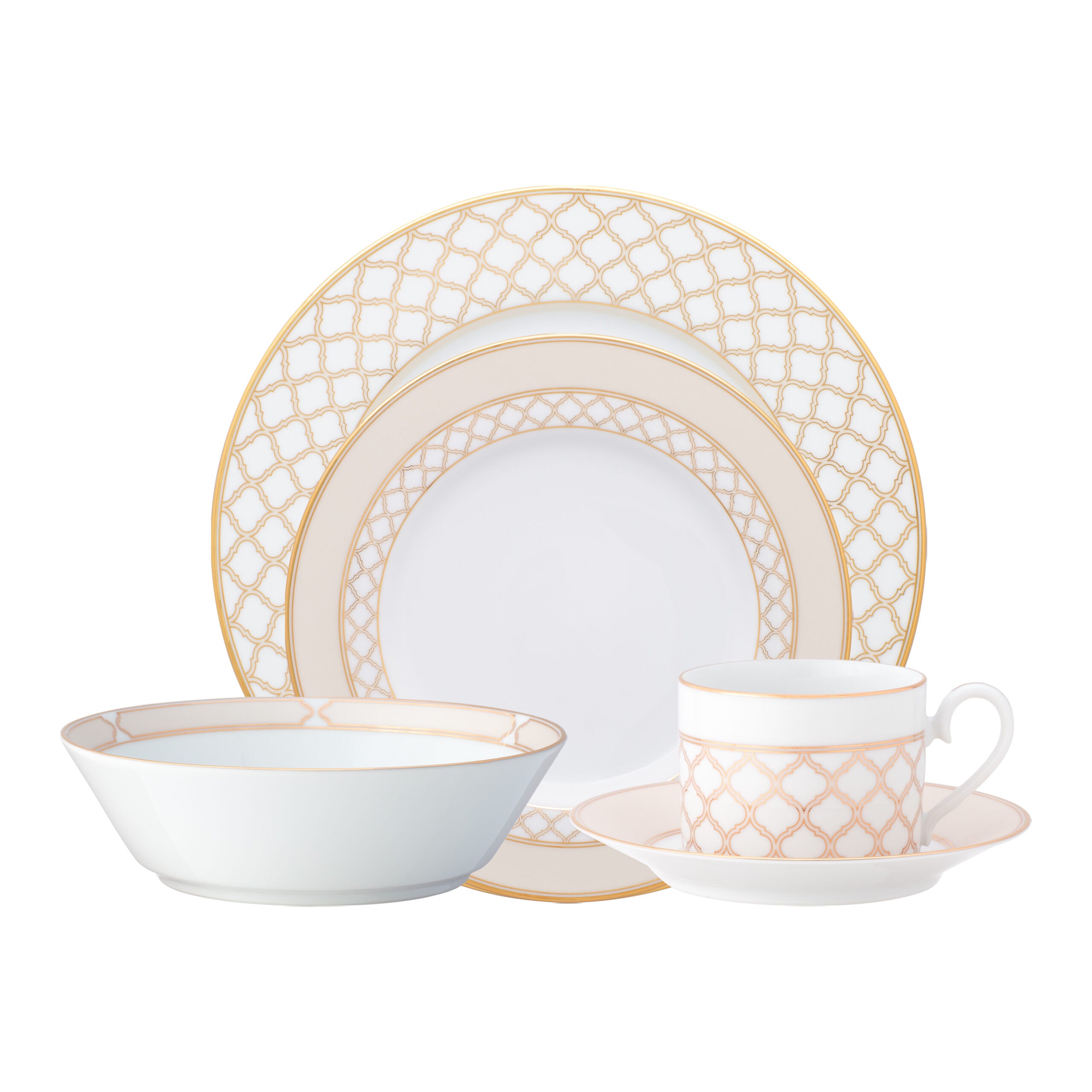 Noritake 47Pcs Dinner & Tea Set for 8 person - Eternal Palace Gold