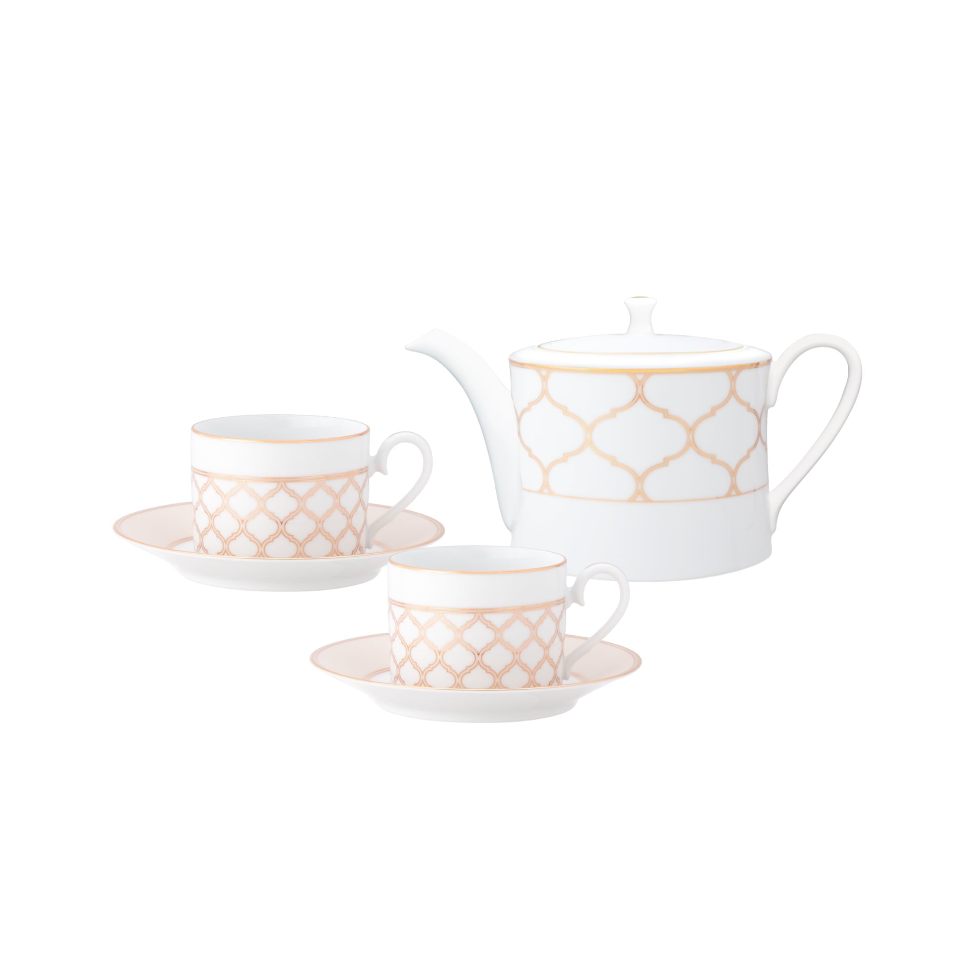 Noritake 6Pcs Tea for Two Set - Eternal Palace Gold