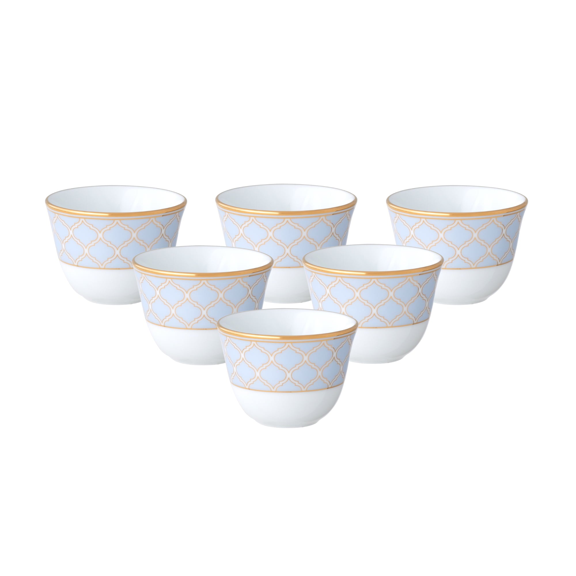 Noritake 6Pc Arabic Cup Set - Eternal Palace Ice