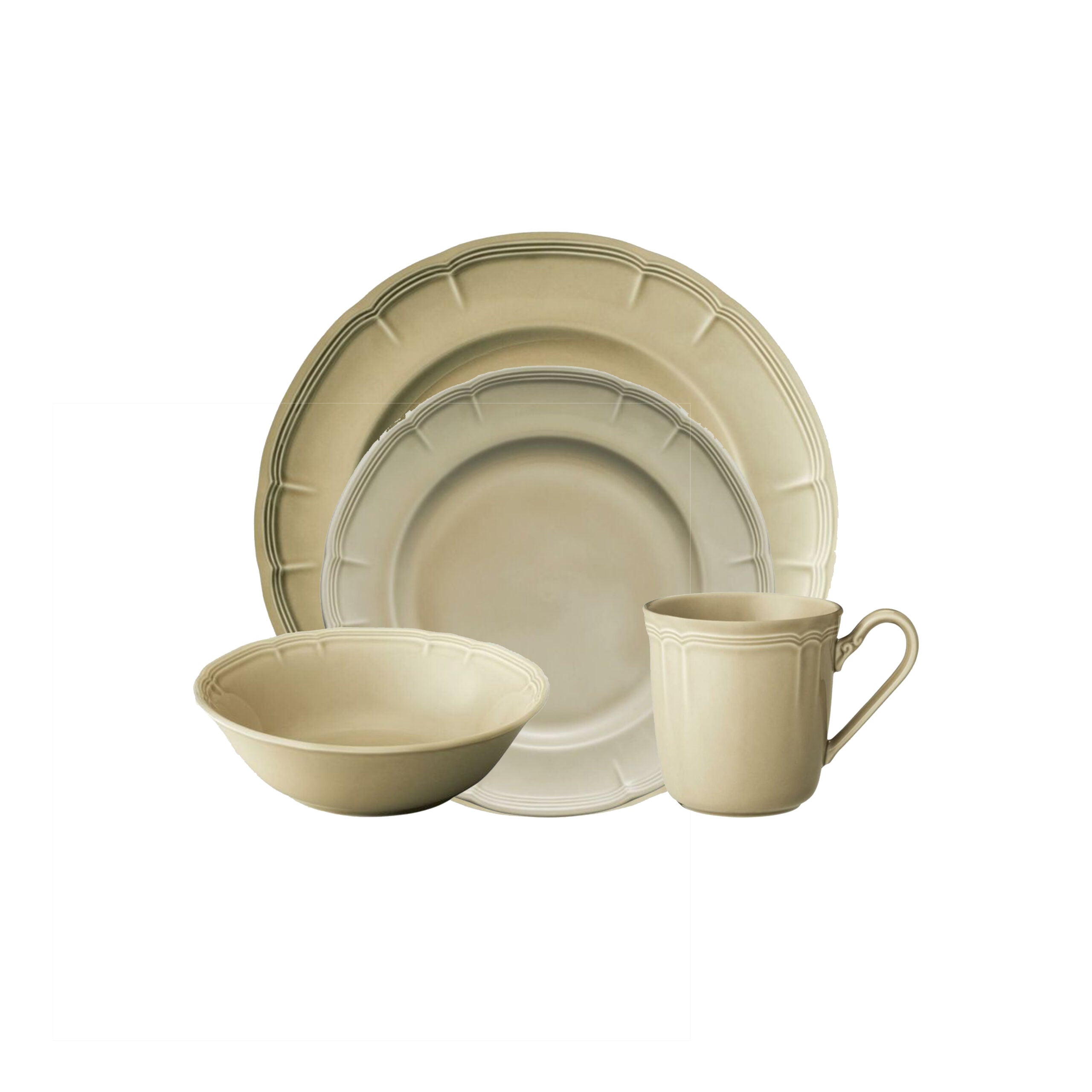 Noritake 16Pcs Dinner Set for 4 person - Proposal Taupe