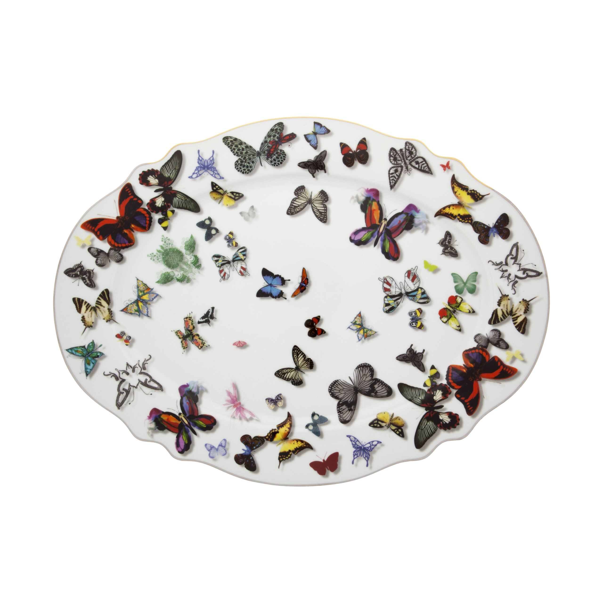 Vista Alegre Large Platter - Butterfly Parade