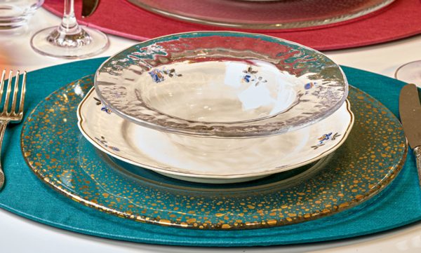 IVV Sparkling Plate Gold Decoration