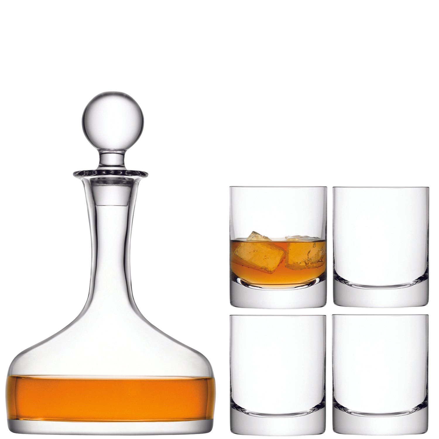 BAR WHISKY SET 1.6L/250ML CLEAR