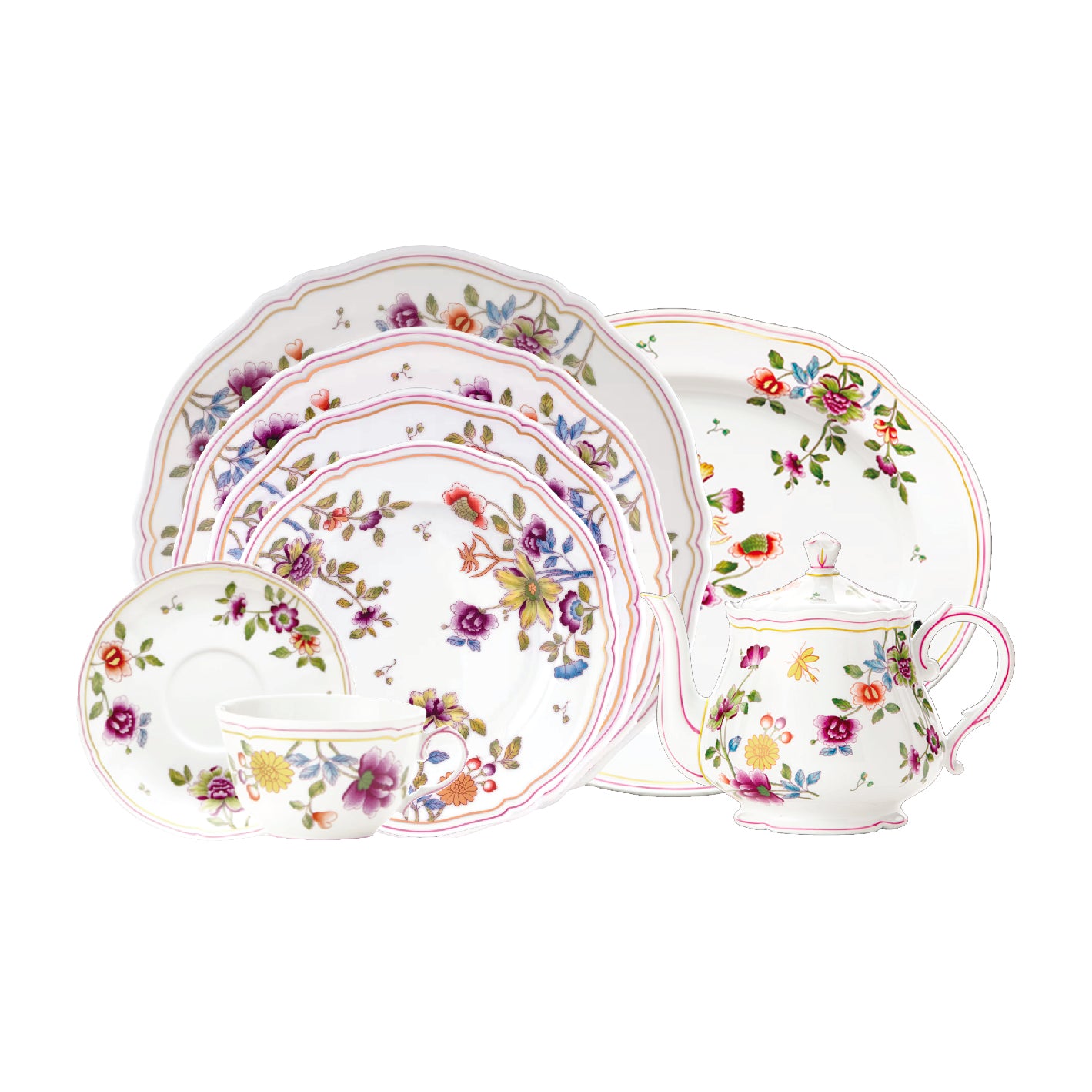 Ginori 1735 34Pcs Dinner Set for 6 Person - Granduca Coreana