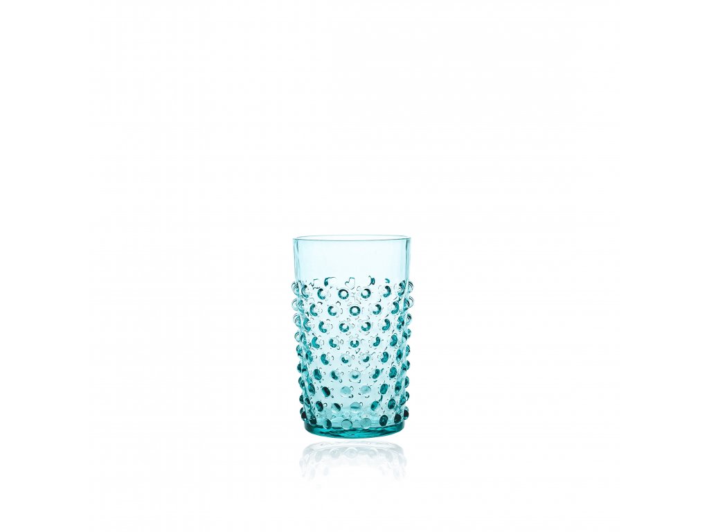 Klimchi Hobnail 6Pcs Tumbler Set 200Ml (Underlay Aquamarine )