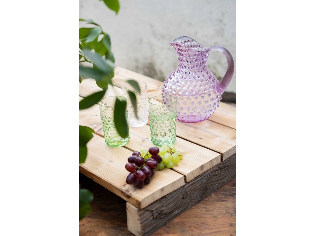 Klimchi Hobnail 6Pcs Tumbler Set 200Ml (Light Green)