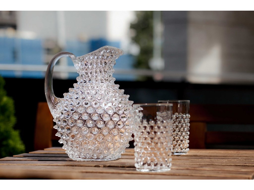Klimchi Hobnail 6Pcs Tumbler Set 200Ml (Crystal)