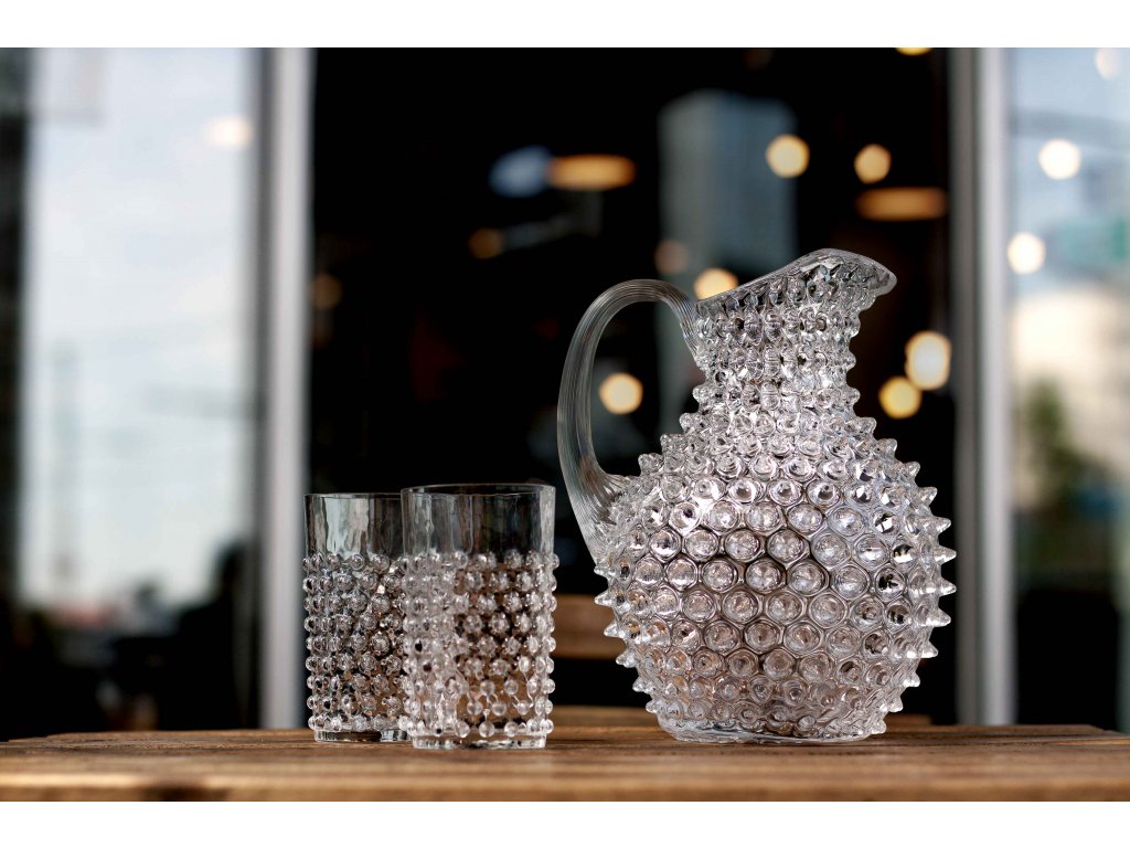Klimchi Hobnail 6Pcs Tumbler Set 200Ml (Crystal)