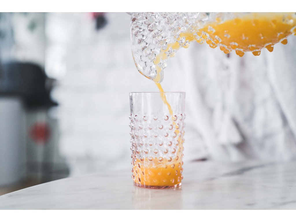 Klimchi Hobnail 6Pcs Tumbler Set 200Ml (Rosaline)