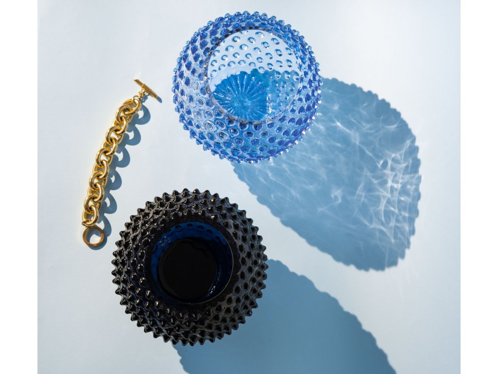 Klimchi Hobnail Vase 18Cm (Royal Blue )