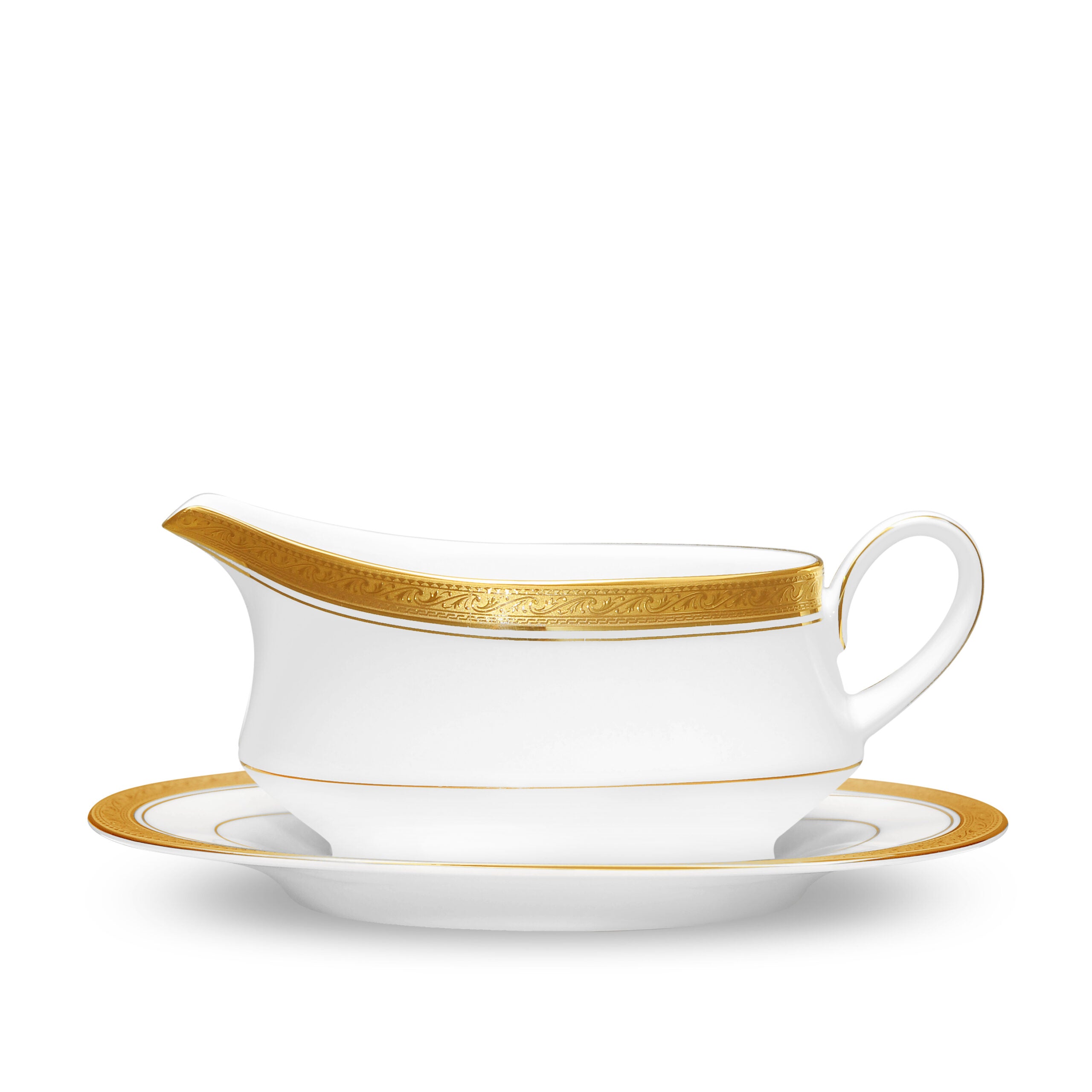 Noritake 96Pcs Dinner & Tea Set for 12 Person - Crestwood Gold