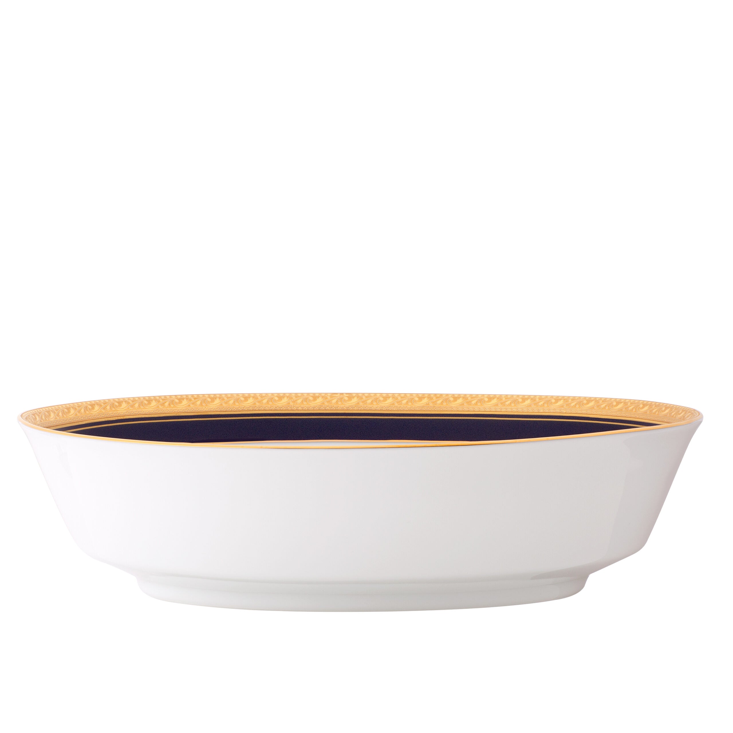 Noritake 96Pcs Dinner & Tea Set for 12 Person - Crestwood Cobalt Gold