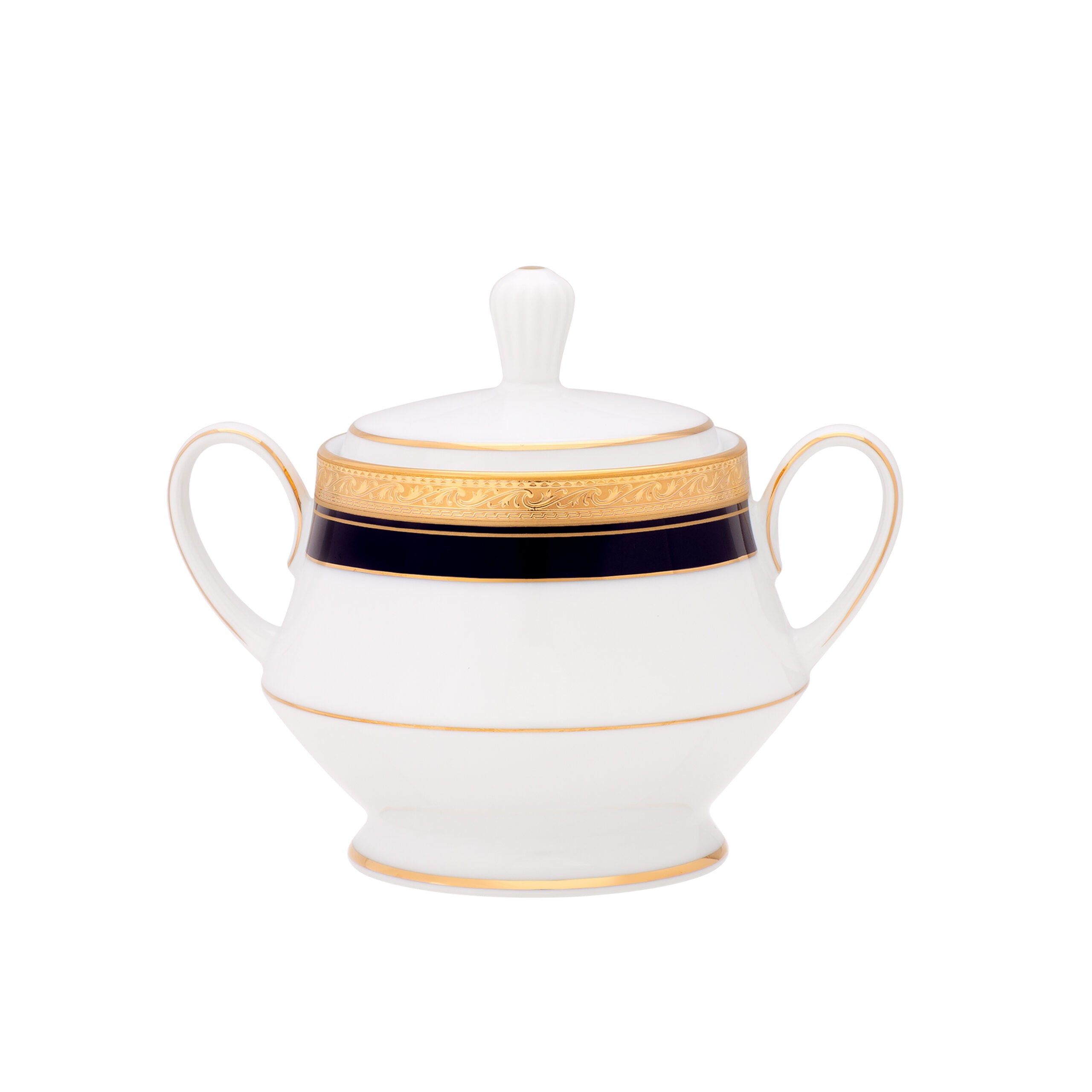 Noritake 96Pcs Dinner & Tea Set for 12 Person - Crestwood Cobalt Gold