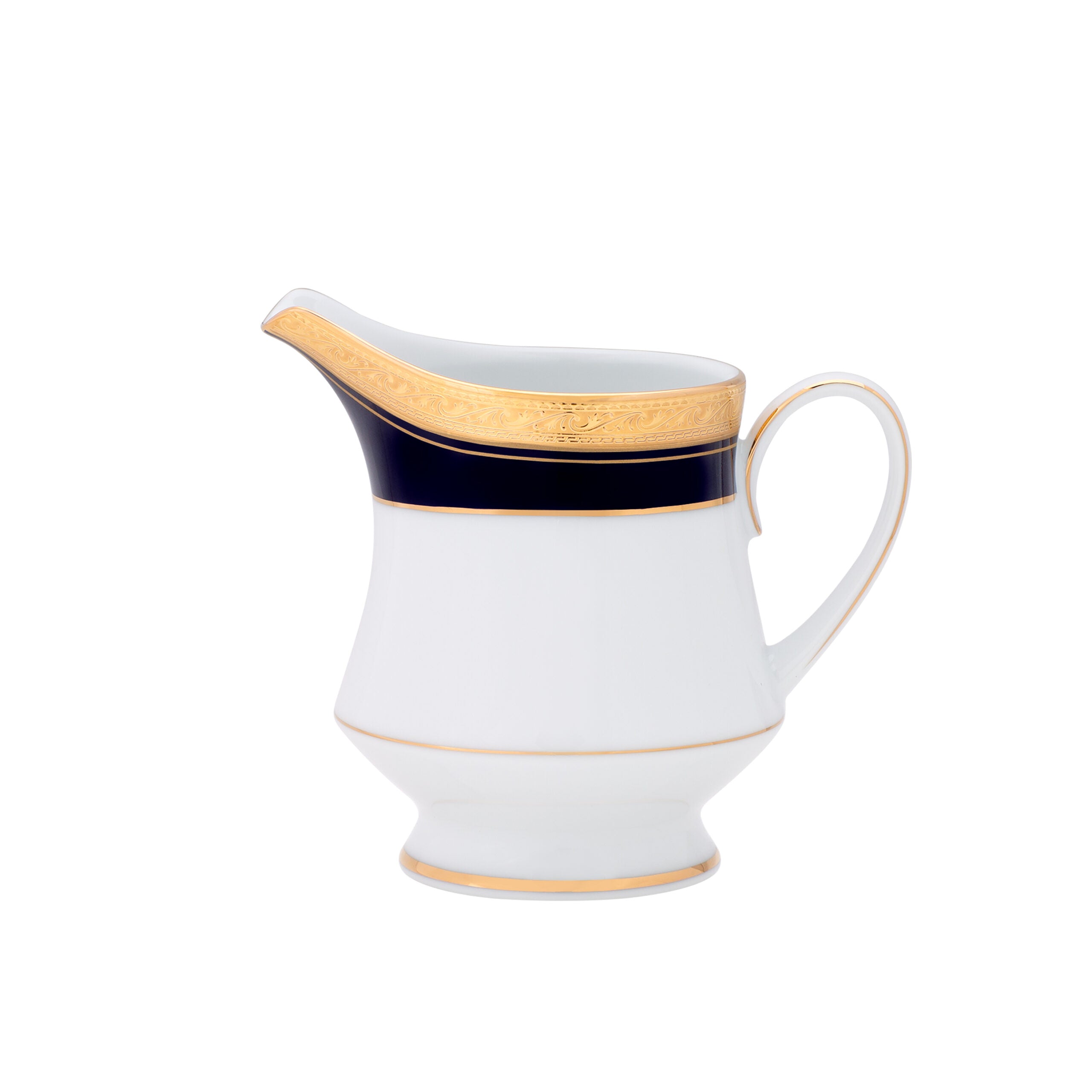 Noritake 96Pcs Dinner & Tea Set for 12 Person - Crestwood Cobalt Gold