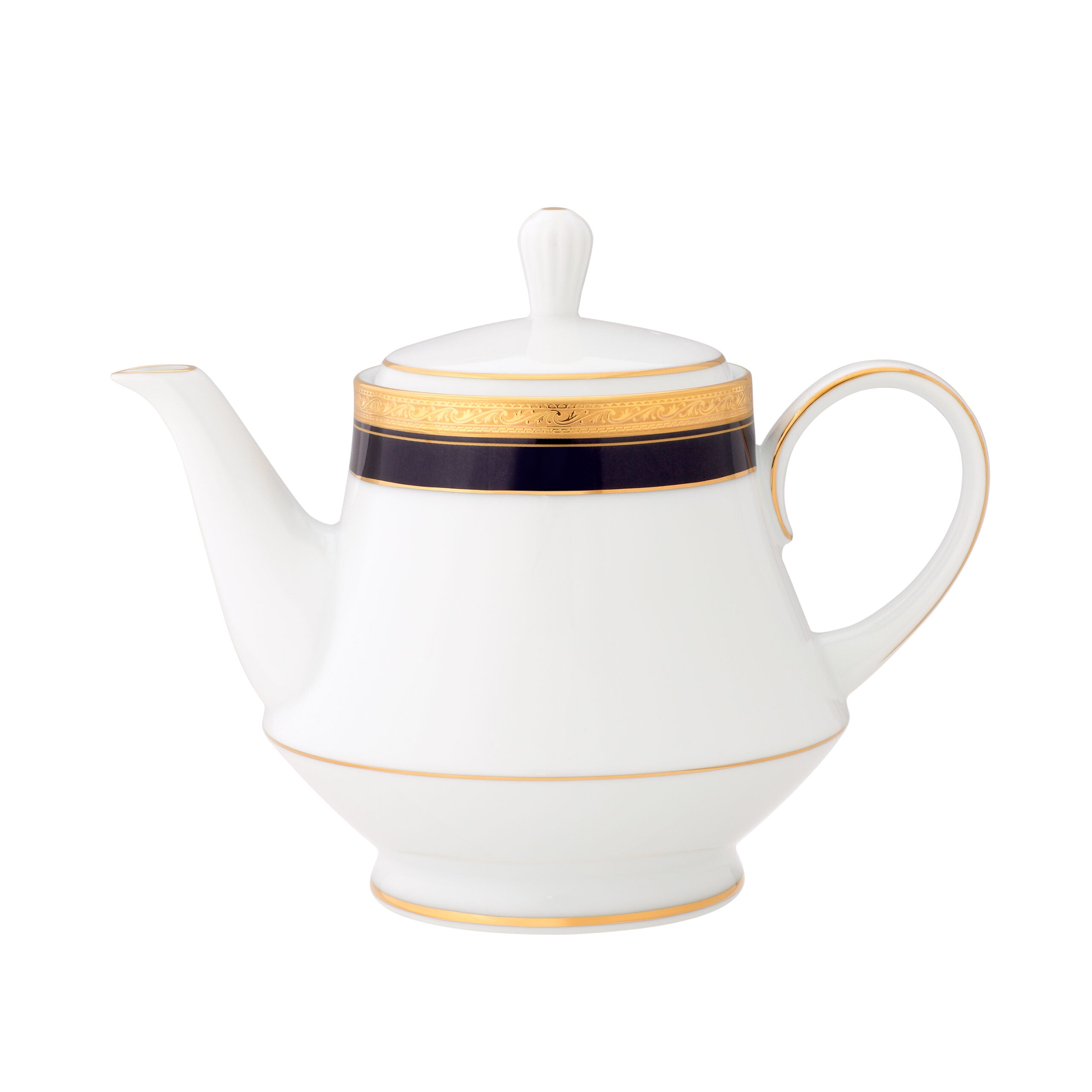 Noritake 96Pcs Dinner & Tea Set for 12 Person - Crestwood Cobalt Gold