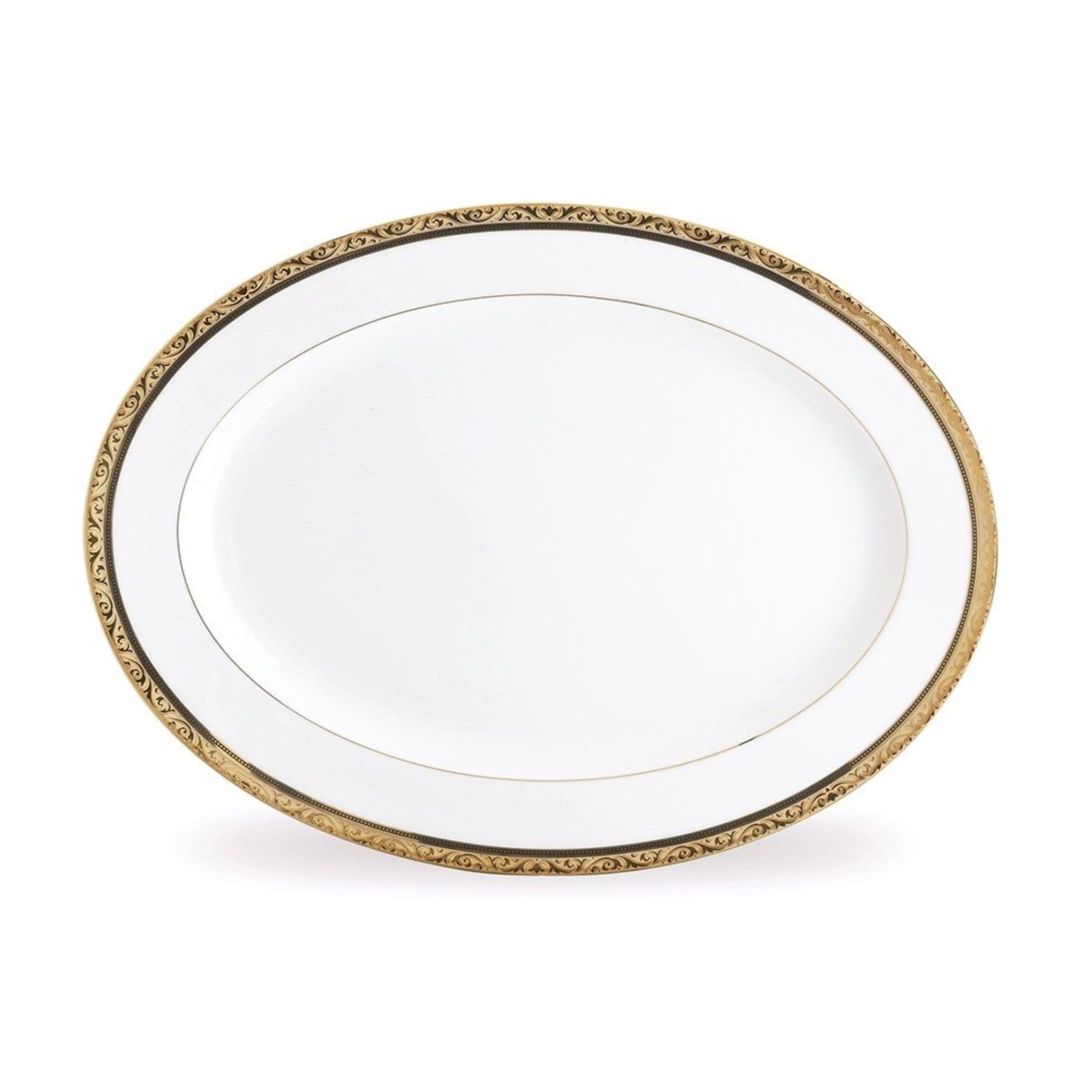 Noritake 96Pcs Dinner & Tea Set for 12 Person - Regent Gold