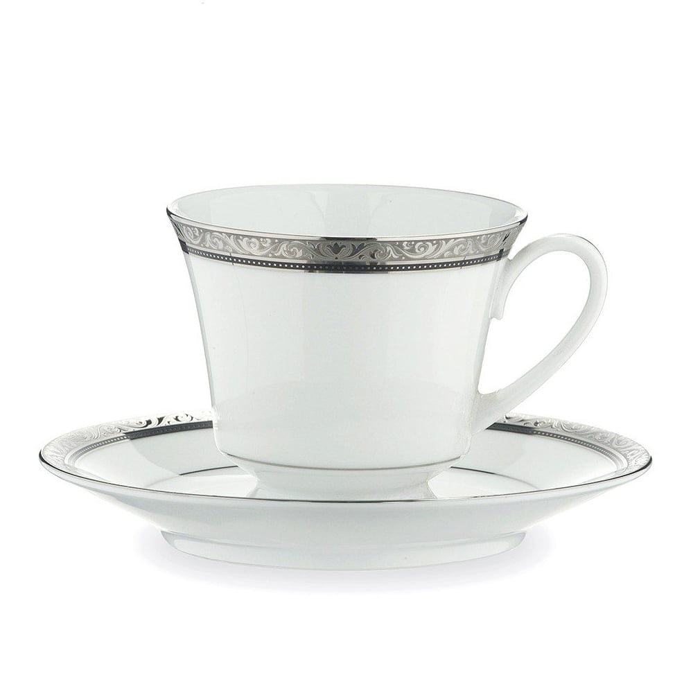Noritake 96Pcs Dinner & Tea Set for 12 Person - Regent Platinum