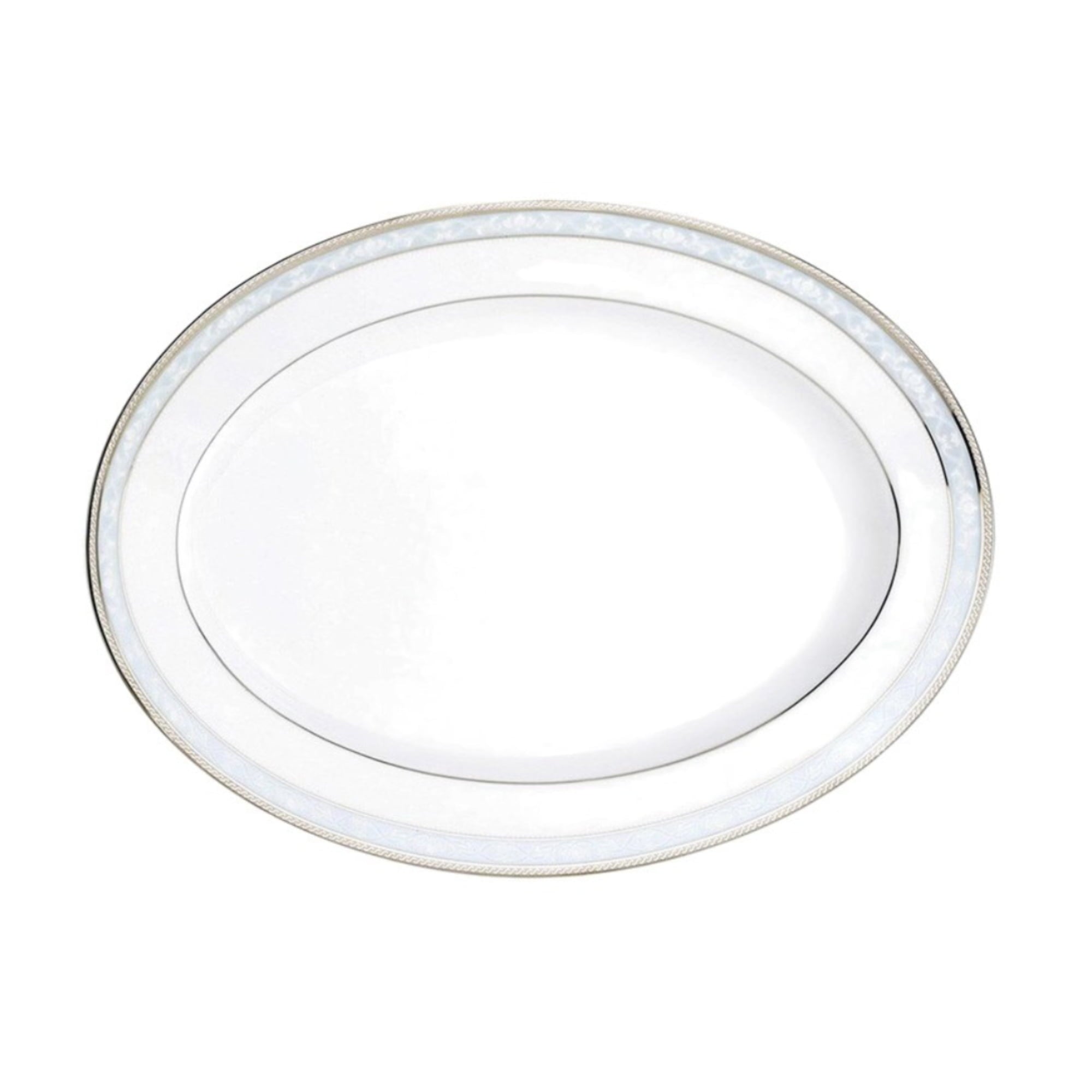 Noritake 33Pcs Dinner Set with Teapot for 6 Person - Hampshire Platinum