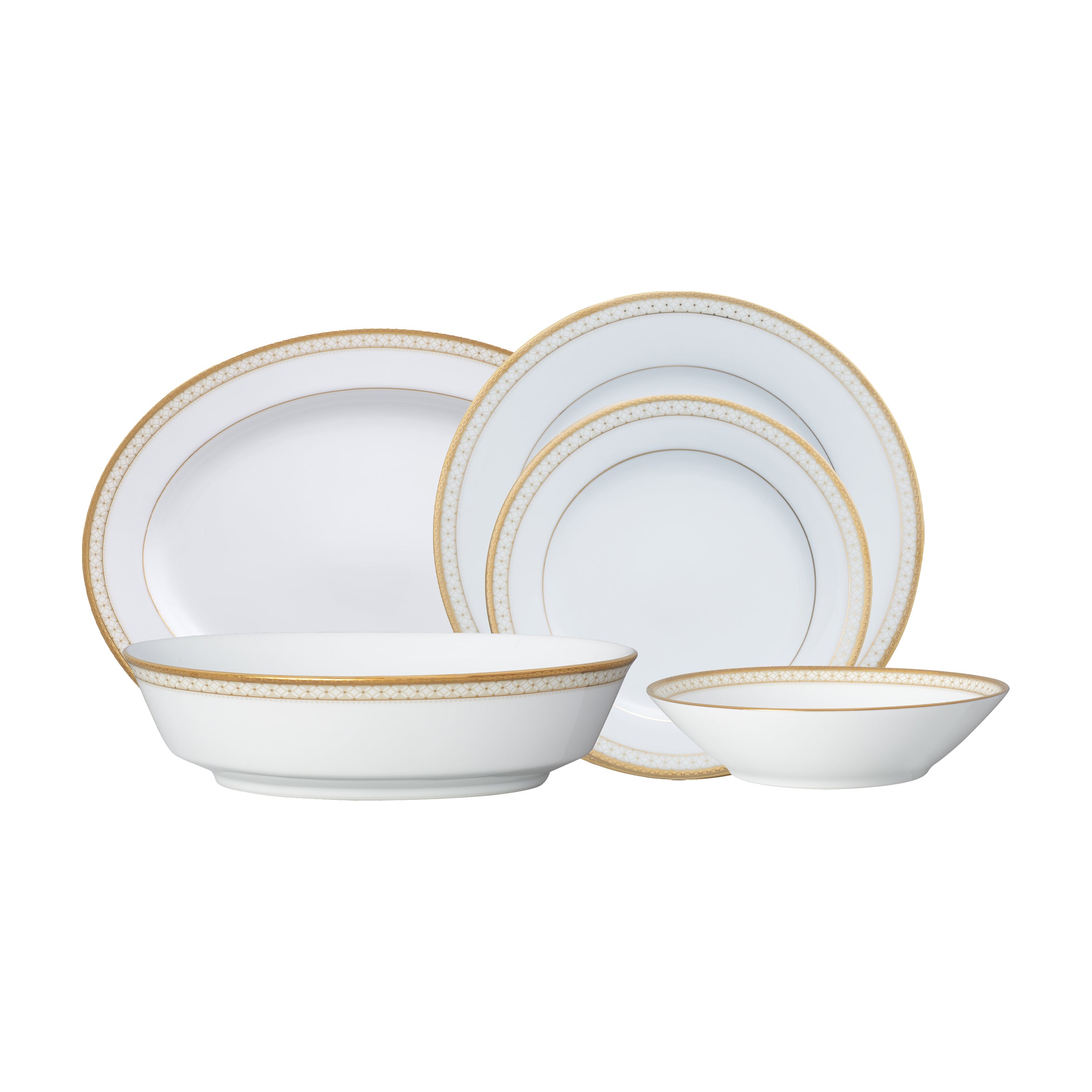 Noritake 20Pcs Dinner Set For 6 Persons - Rochester Gold